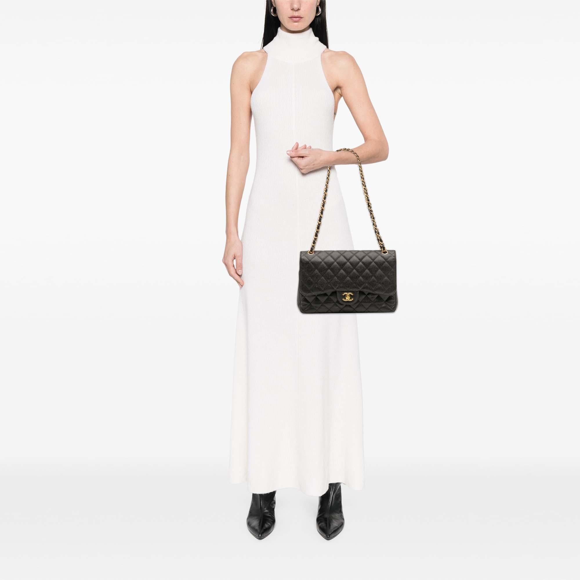 Chanel Jumbo Classic Caviar Double Flap