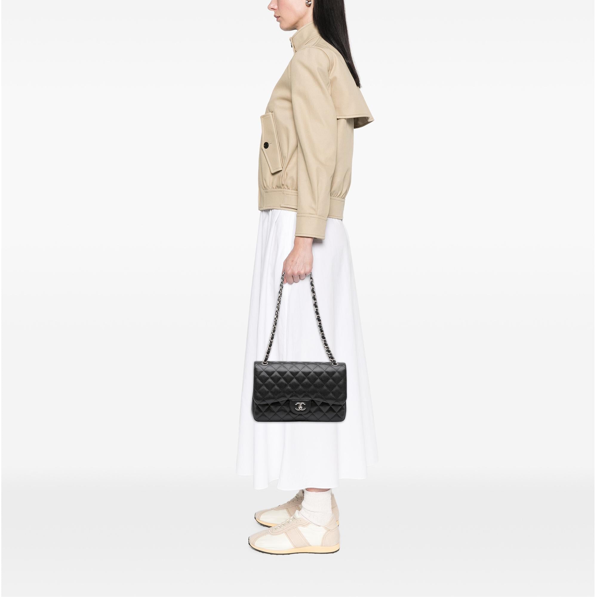 Chanel Jumbo Classic Caviar Double Flap