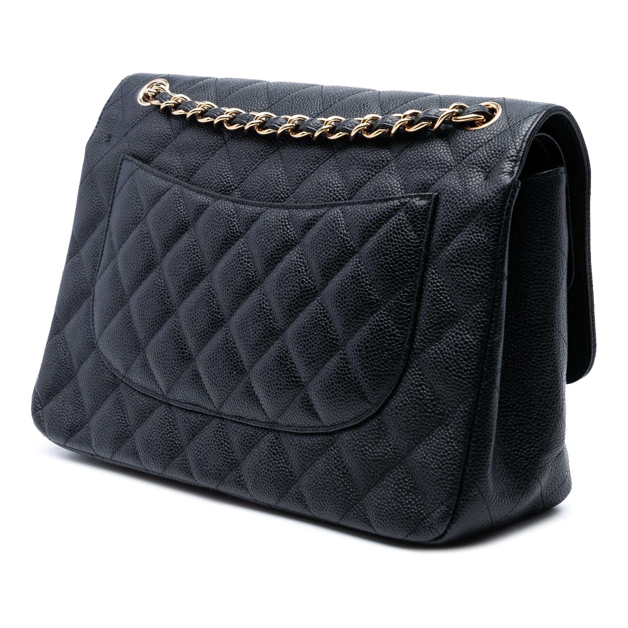 Chanel Jumbo Classic Caviar Double Flap