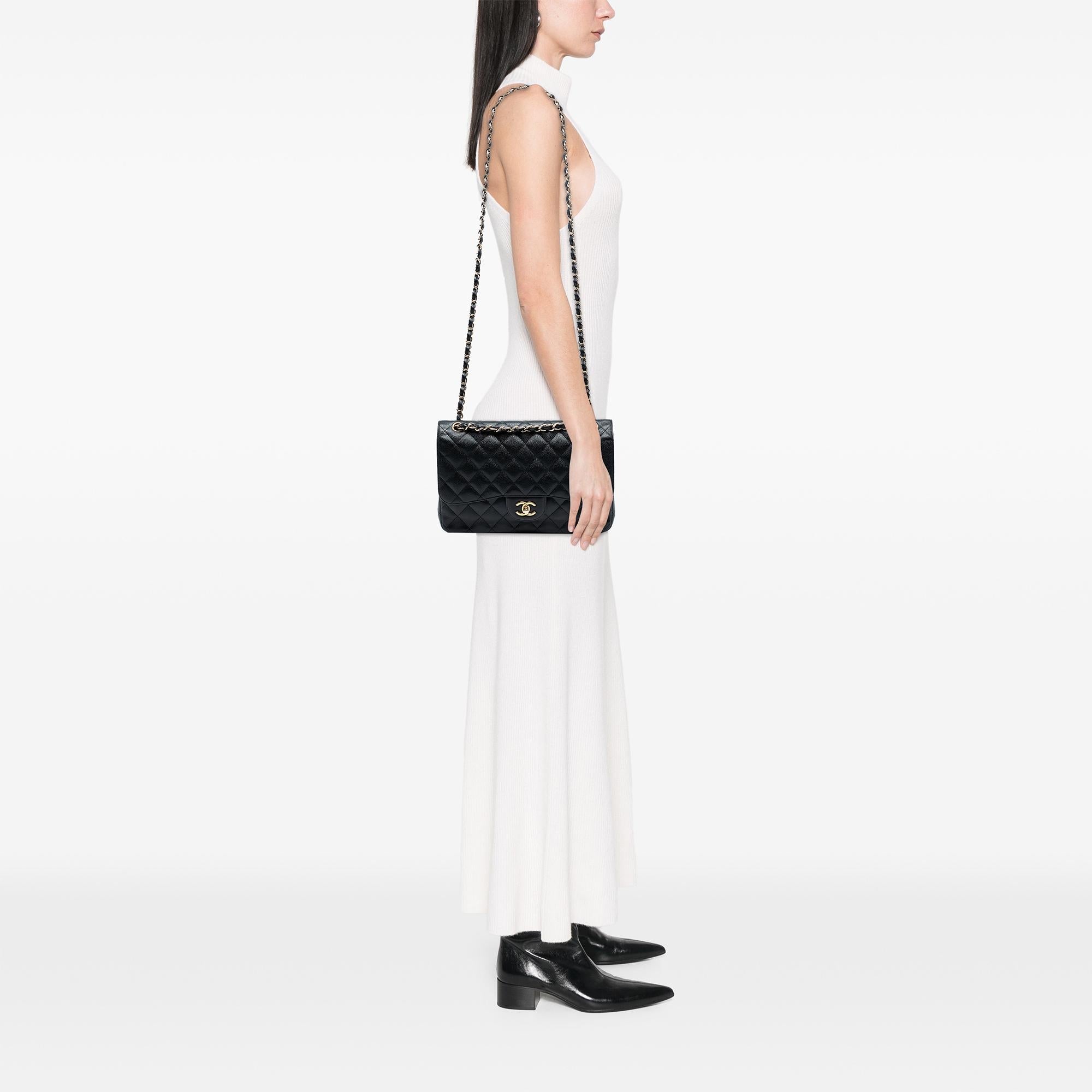 Chanel Jumbo Classic Caviar Double Flap