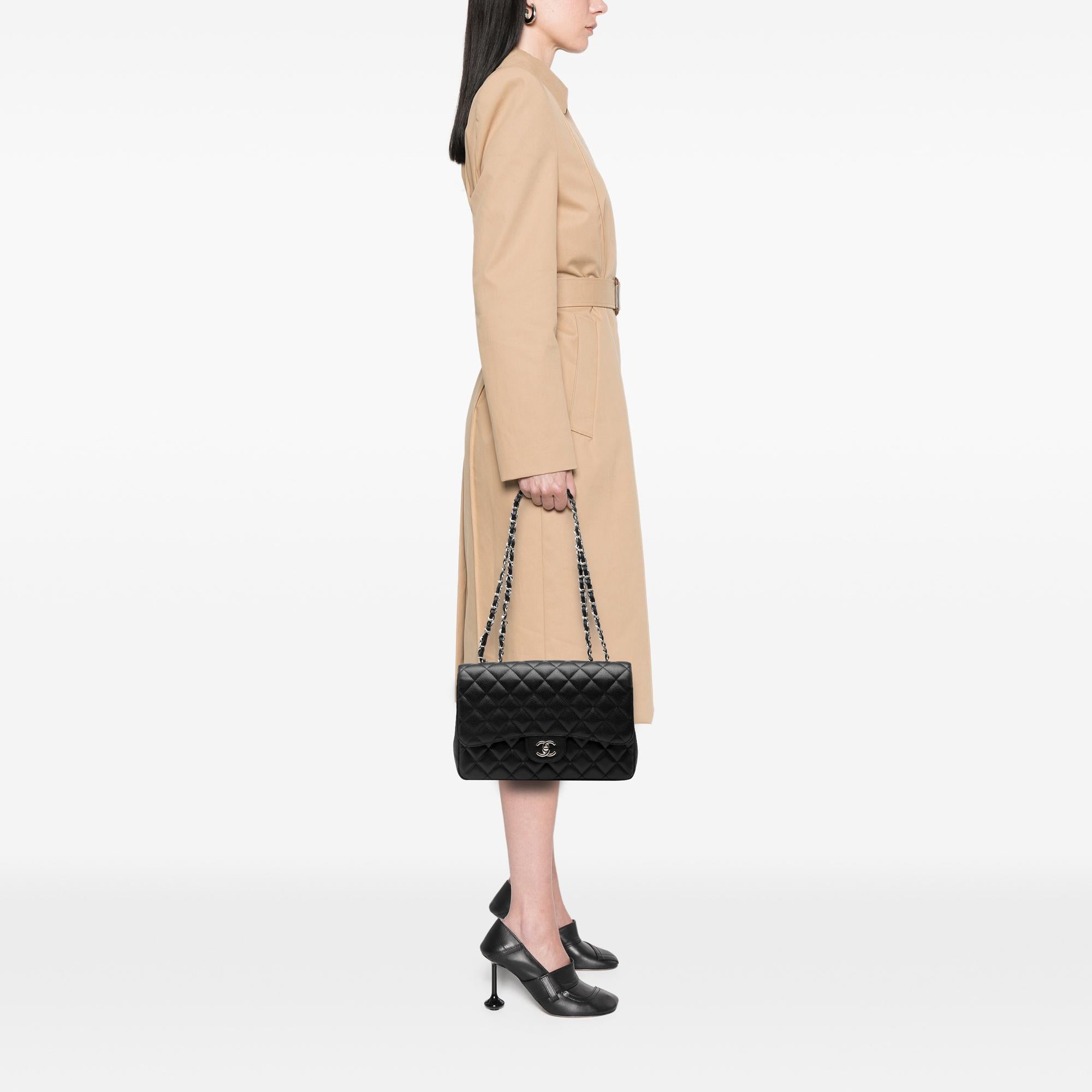 Chanel Jumbo Classic Caviar Double Flap