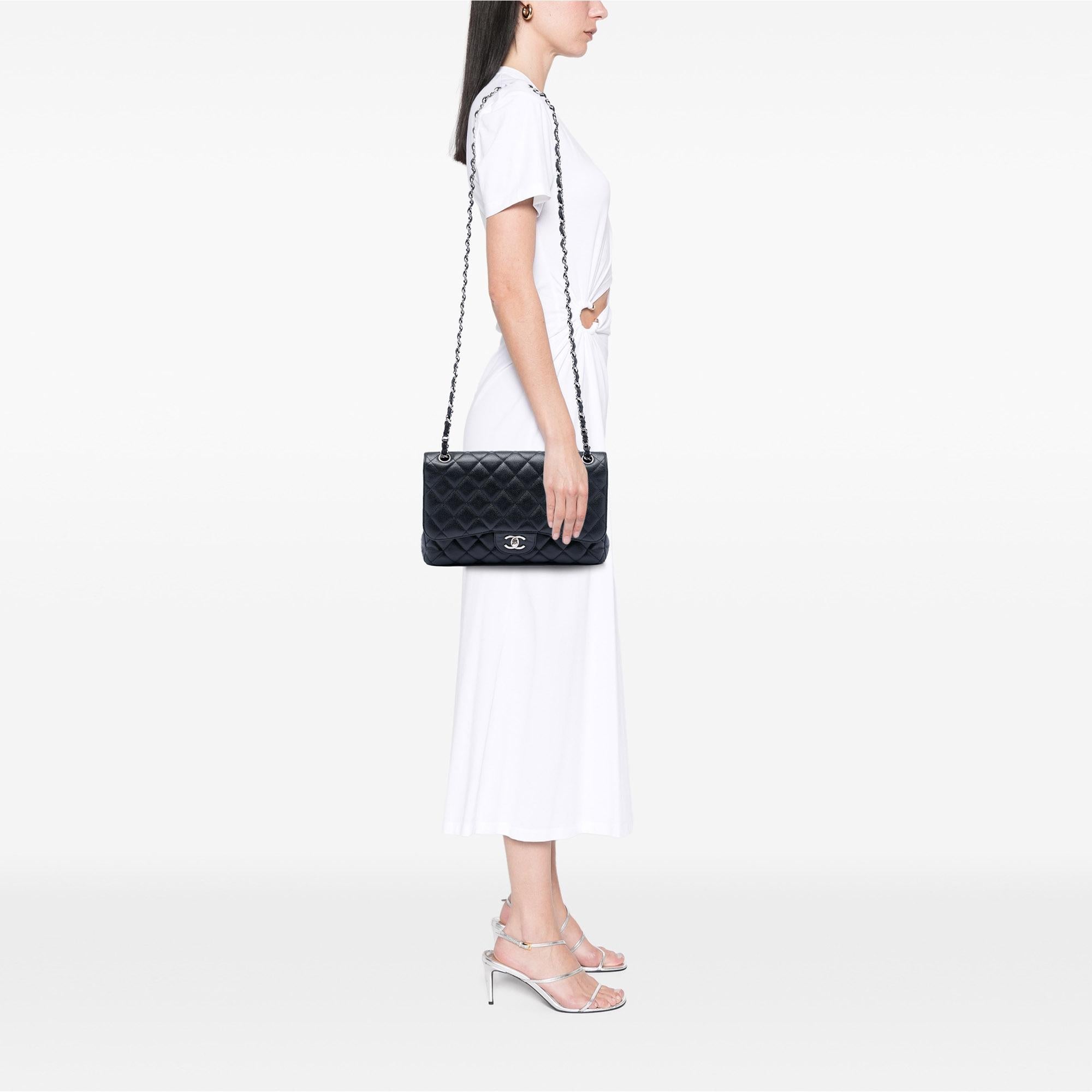 Chanel Jumbo Classic Caviar Double Flap