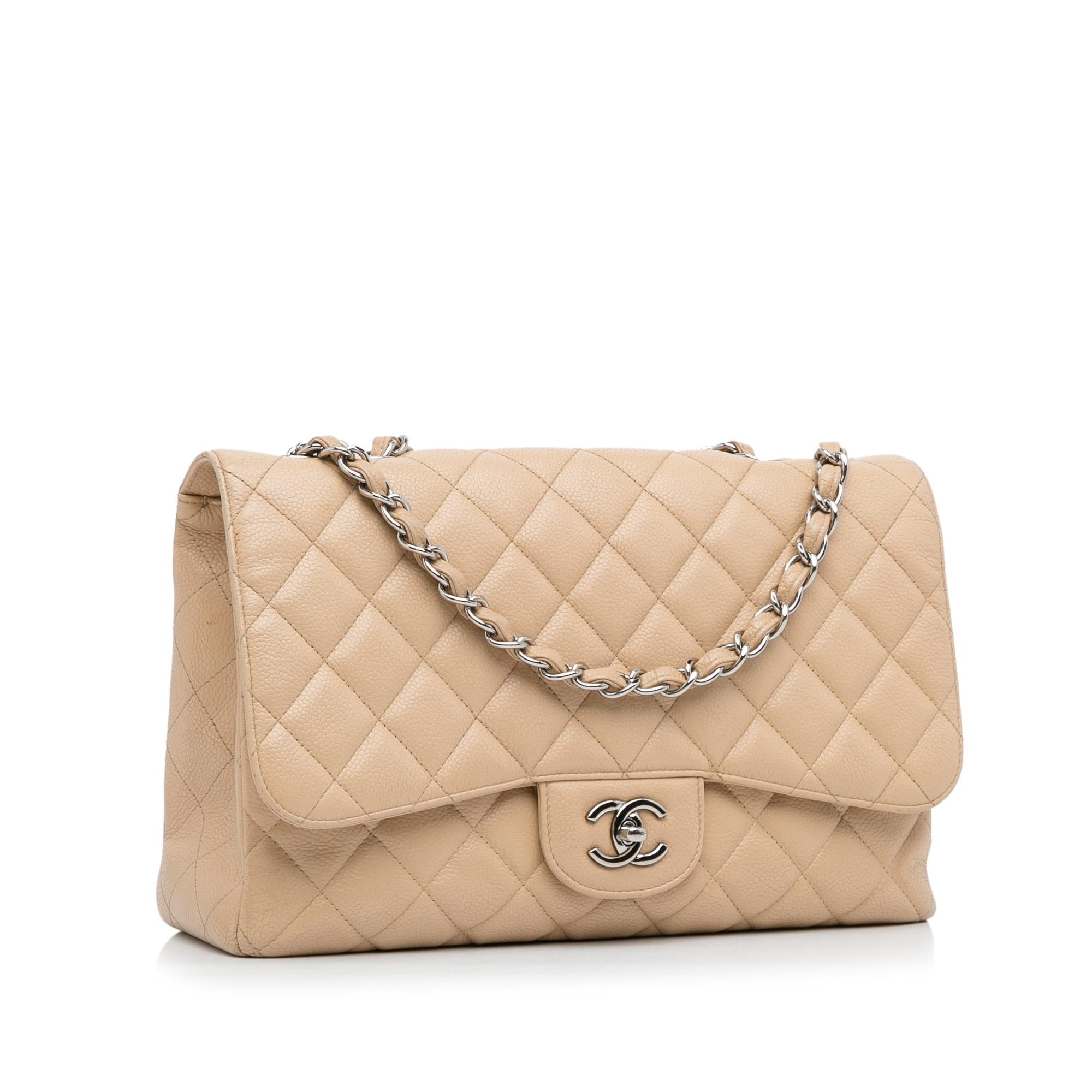 Chanel Jumbo Classic Caviar Single Flap Bag (SHG-HUCSq6)