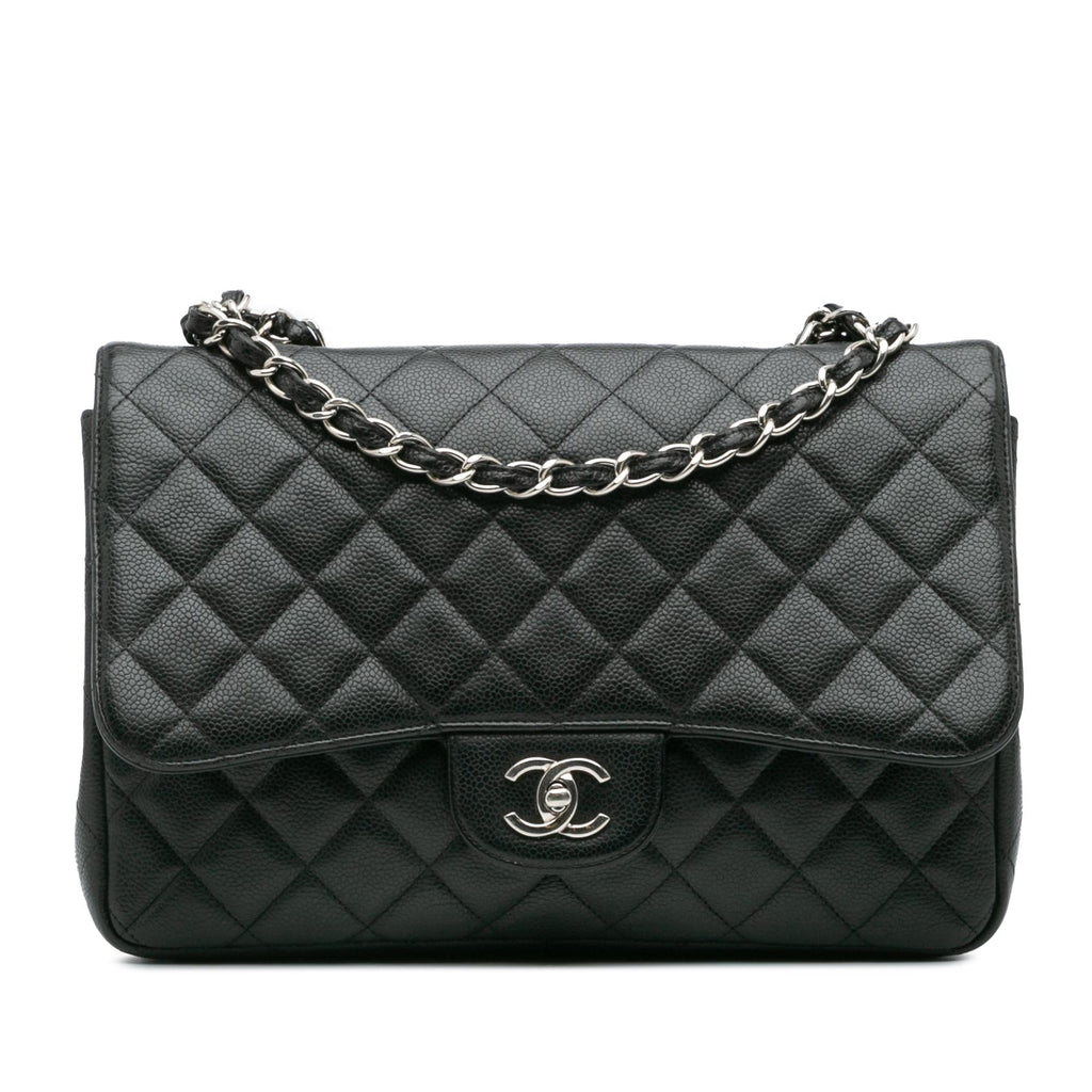 Chanel Jumbo Classic Caviar Single Flap