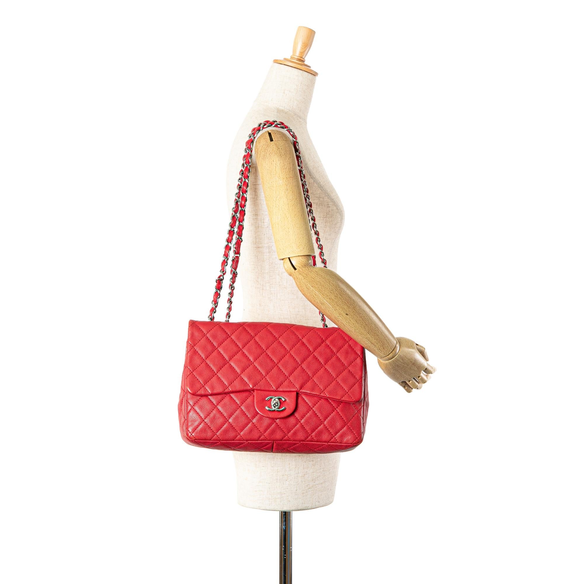 Chanel Jumbo Classic Caviar Single Flap