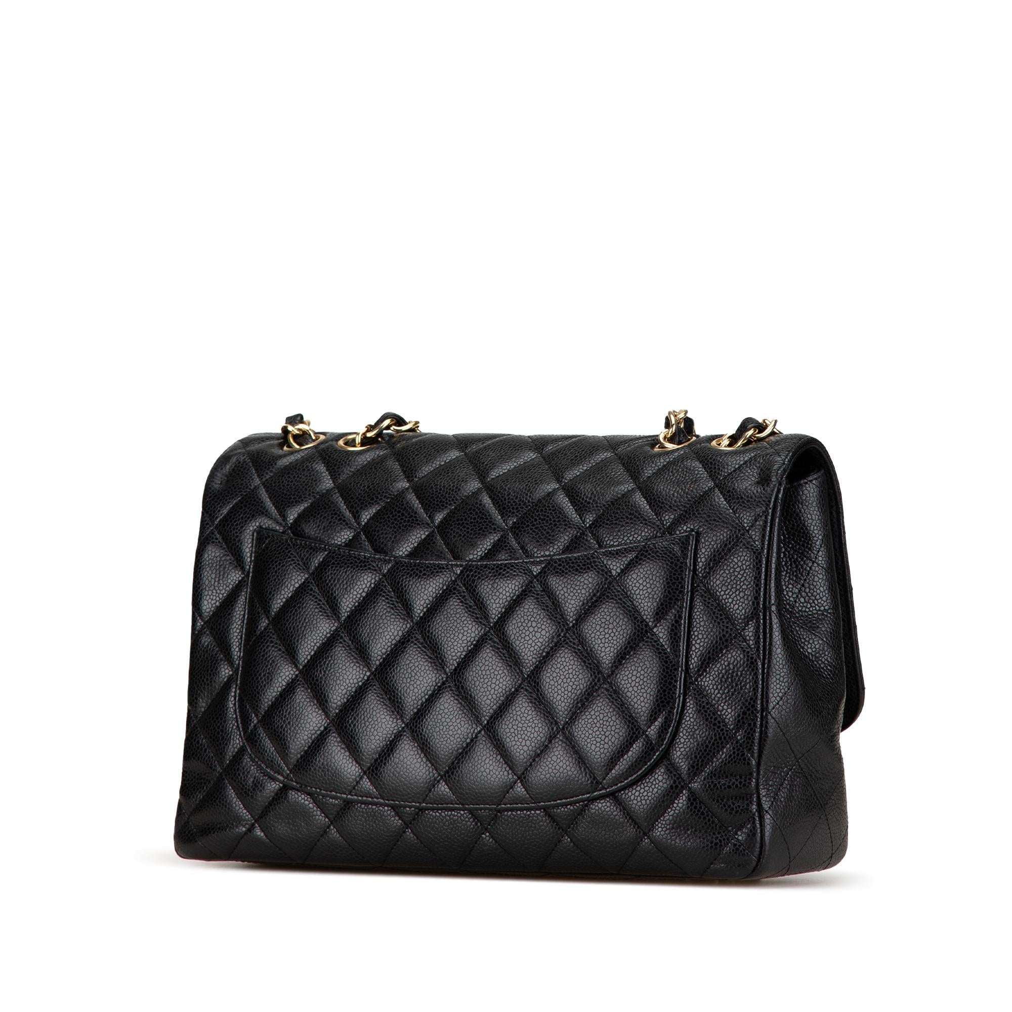 Chanel Jumbo Classic Caviar Single Flap