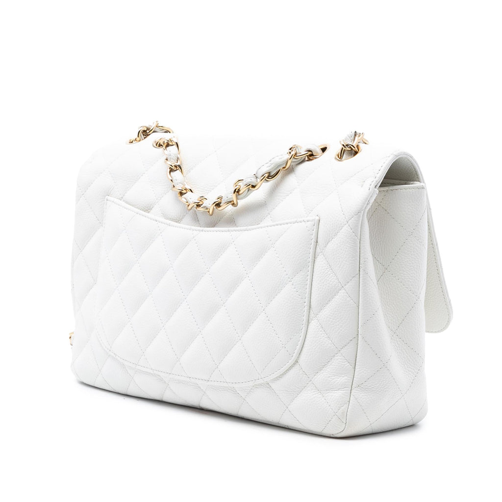 Chanel Jumbo Classic Caviar Single Flap
