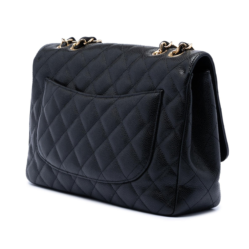 Chanel Jumbo Classic Caviar Single Flap