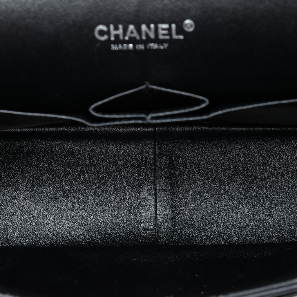 Chanel Jumbo Classic Chevron Lambskin So Black Double Flap