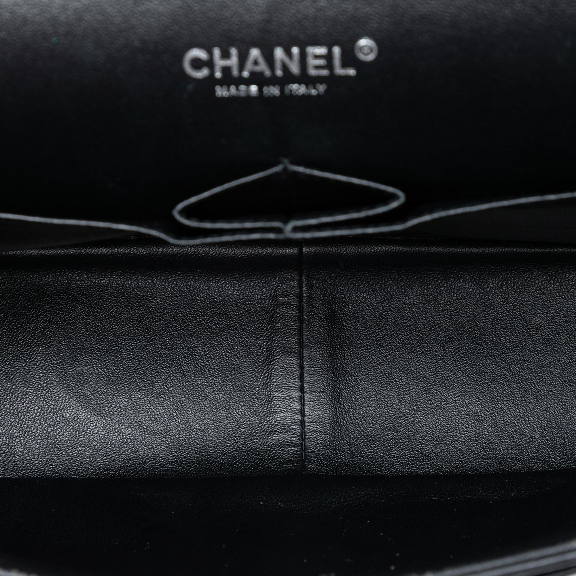 Chanel Jumbo Classic Chevron Lambskin So Black Double Flap