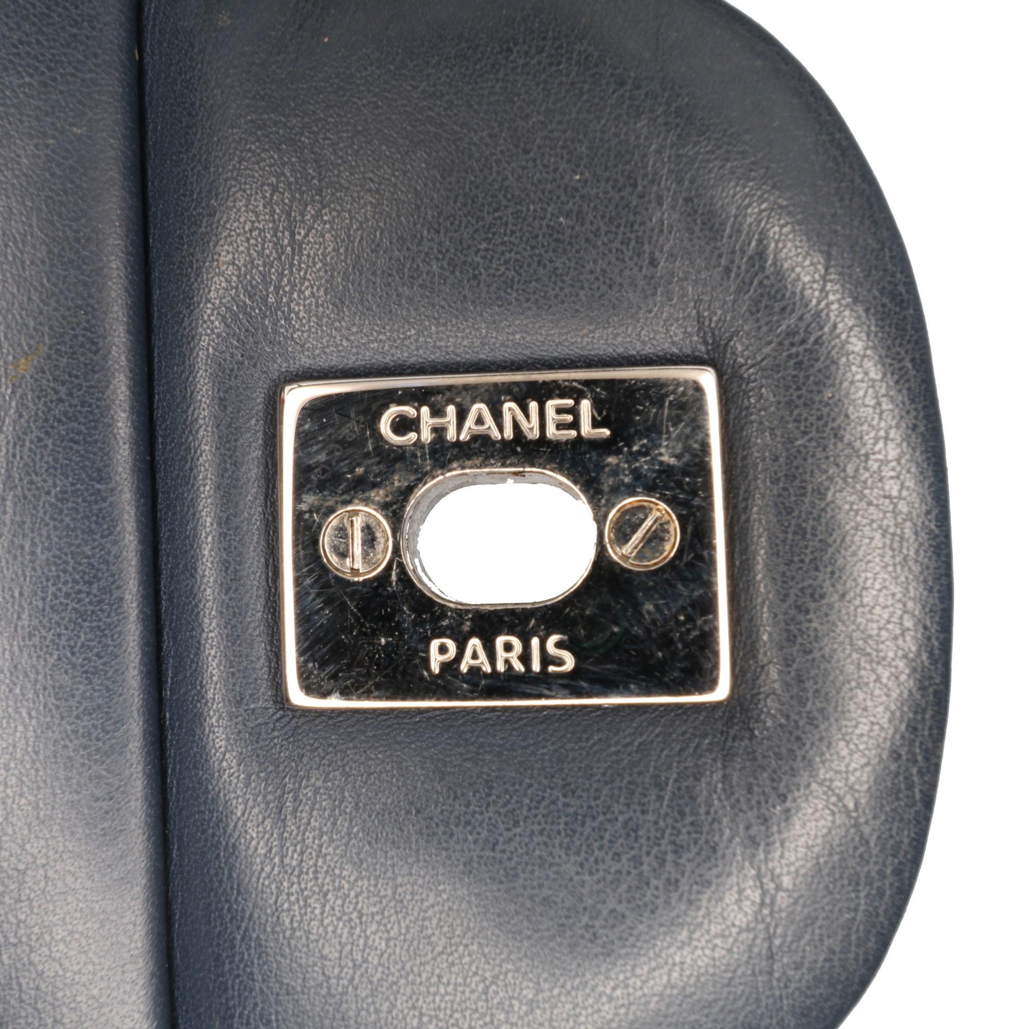 Chanel Jumbo Classic Chevron Patent Double Flap