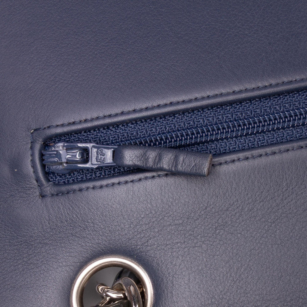 Chanel Jumbo Classic Chevron Patent Double Flap