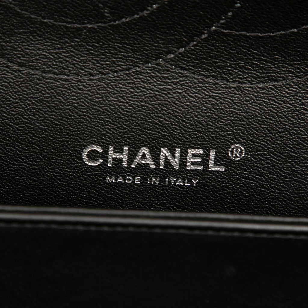Chanel Jumbo Classic Chevron Patent Double Flap