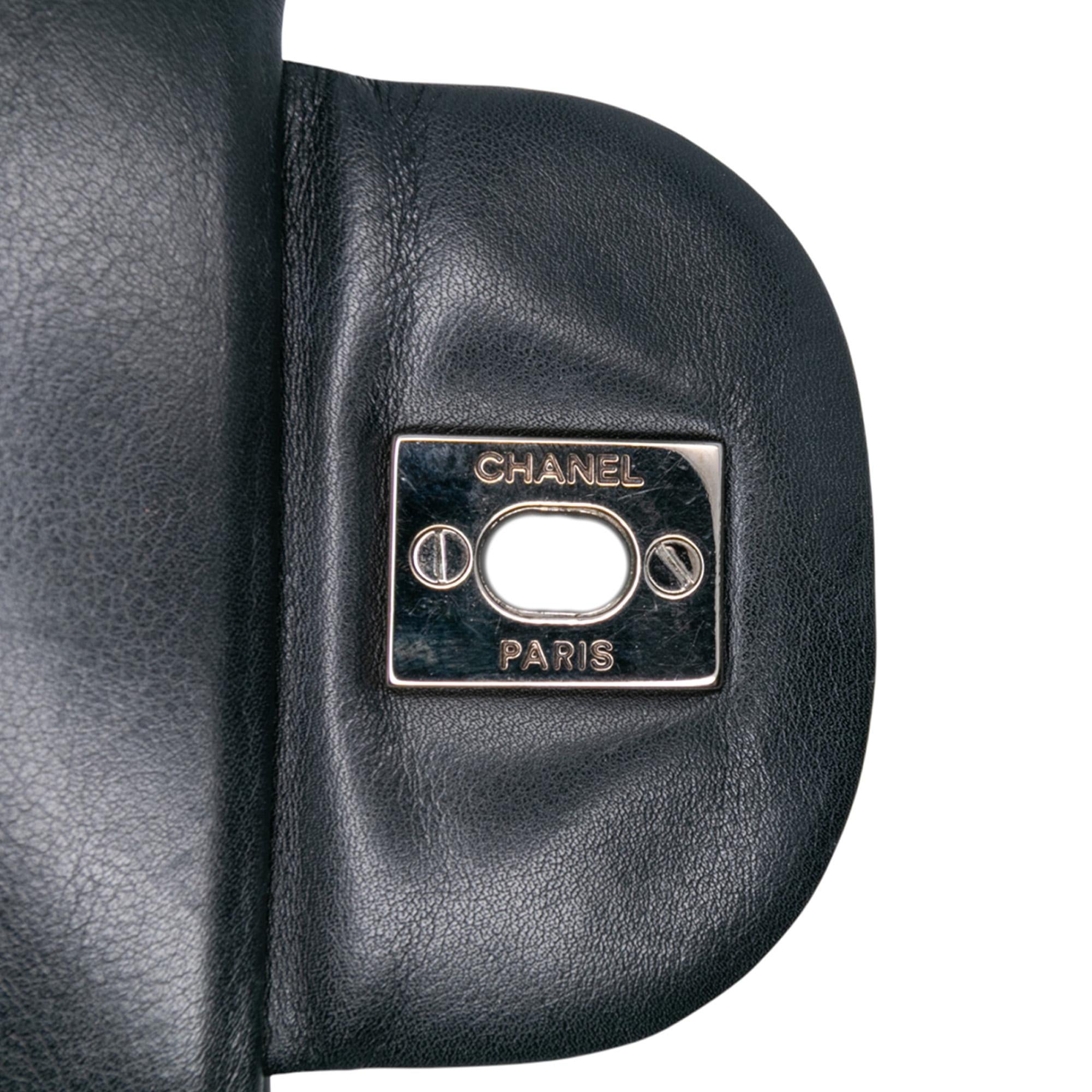 Chanel Jumbo Classic Chevron Patent Single Flap