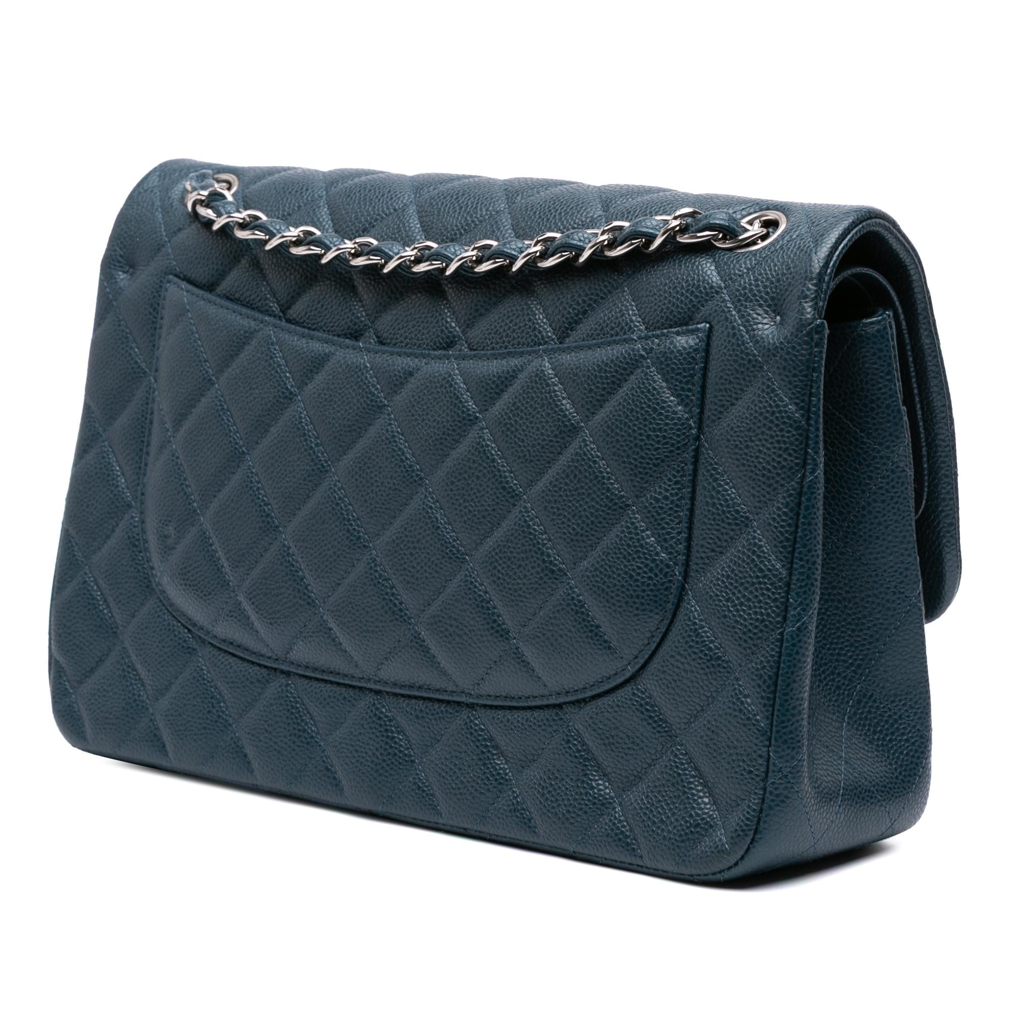 Chanel Jumbo Classic Iridescent Caviar Double Flap
