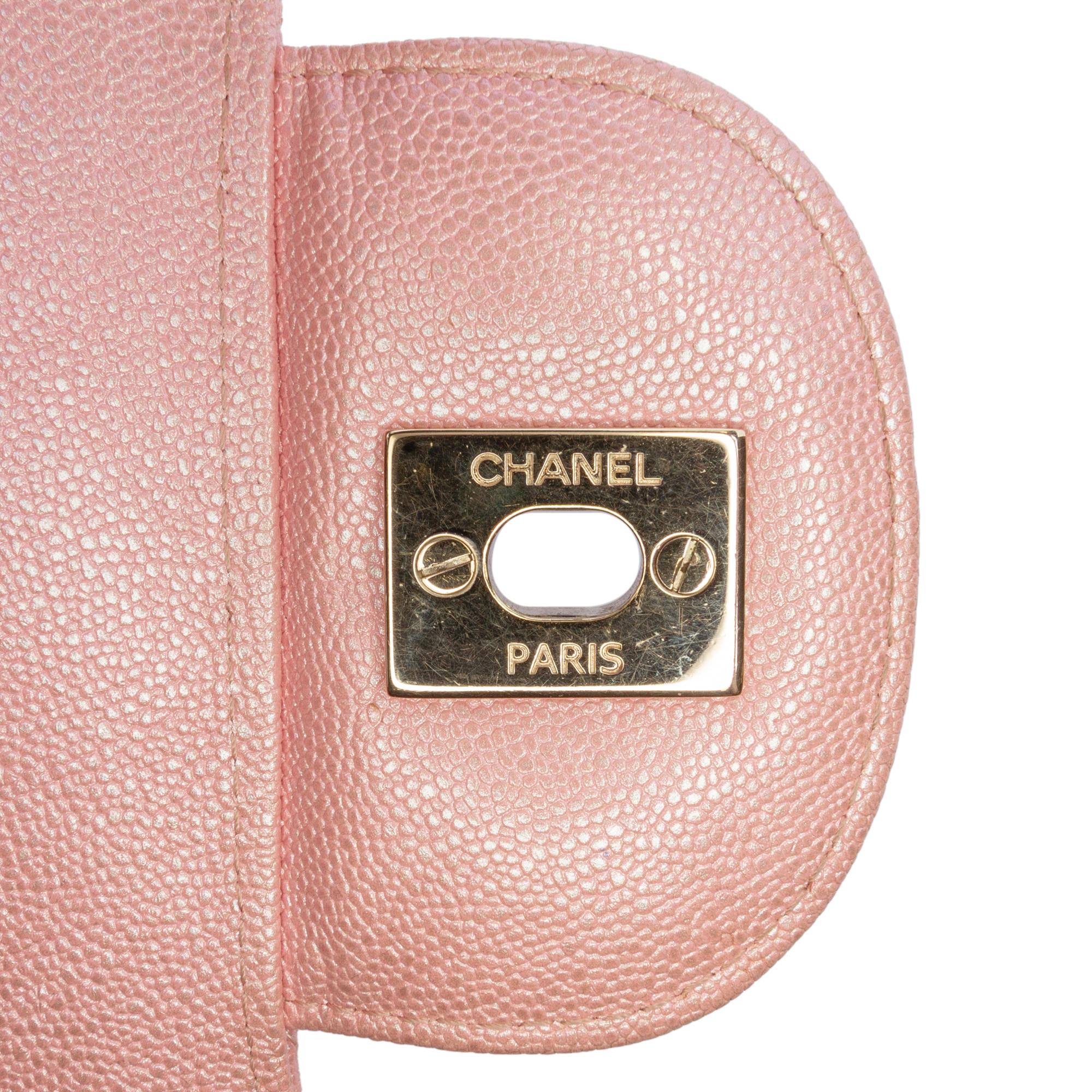 Chanel Jumbo Classic Iridescent Caviar Double Flap