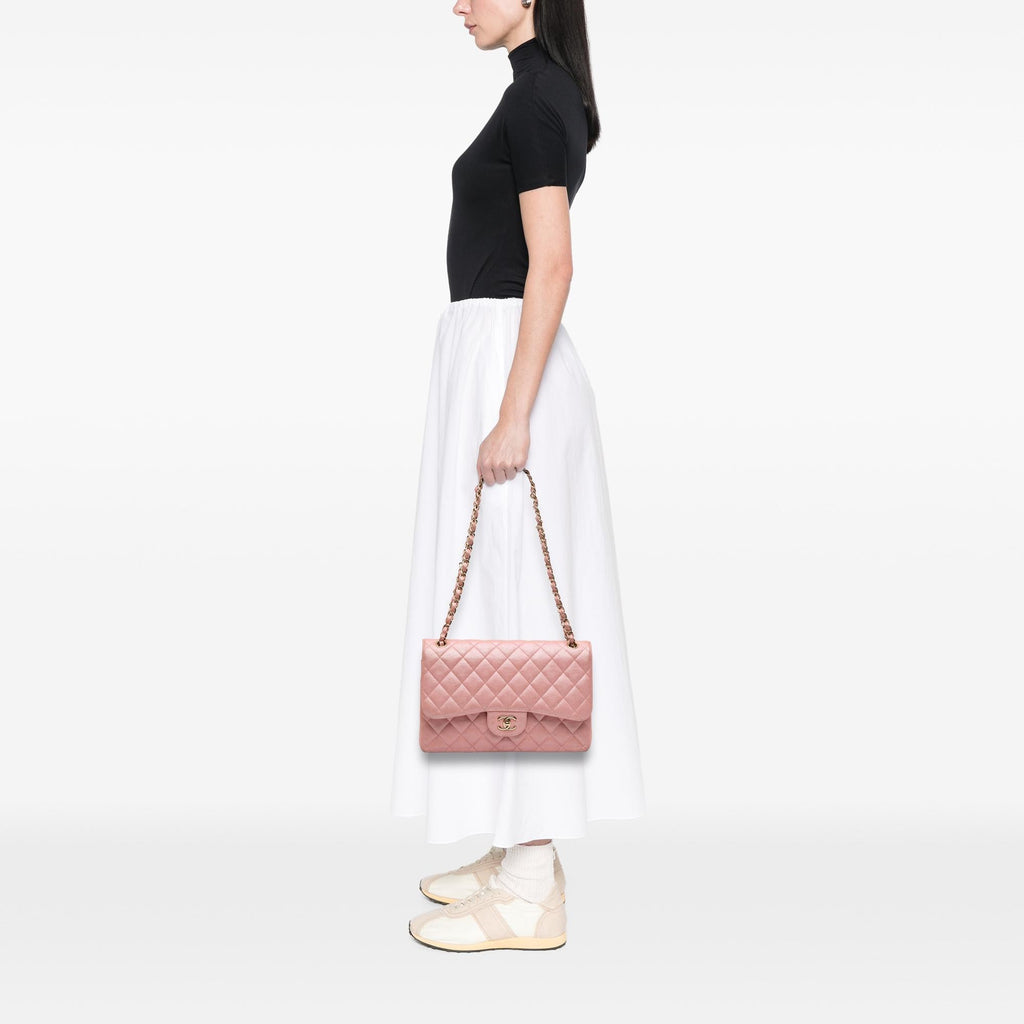 Chanel Jumbo Classic Iridescent Caviar Double Flap