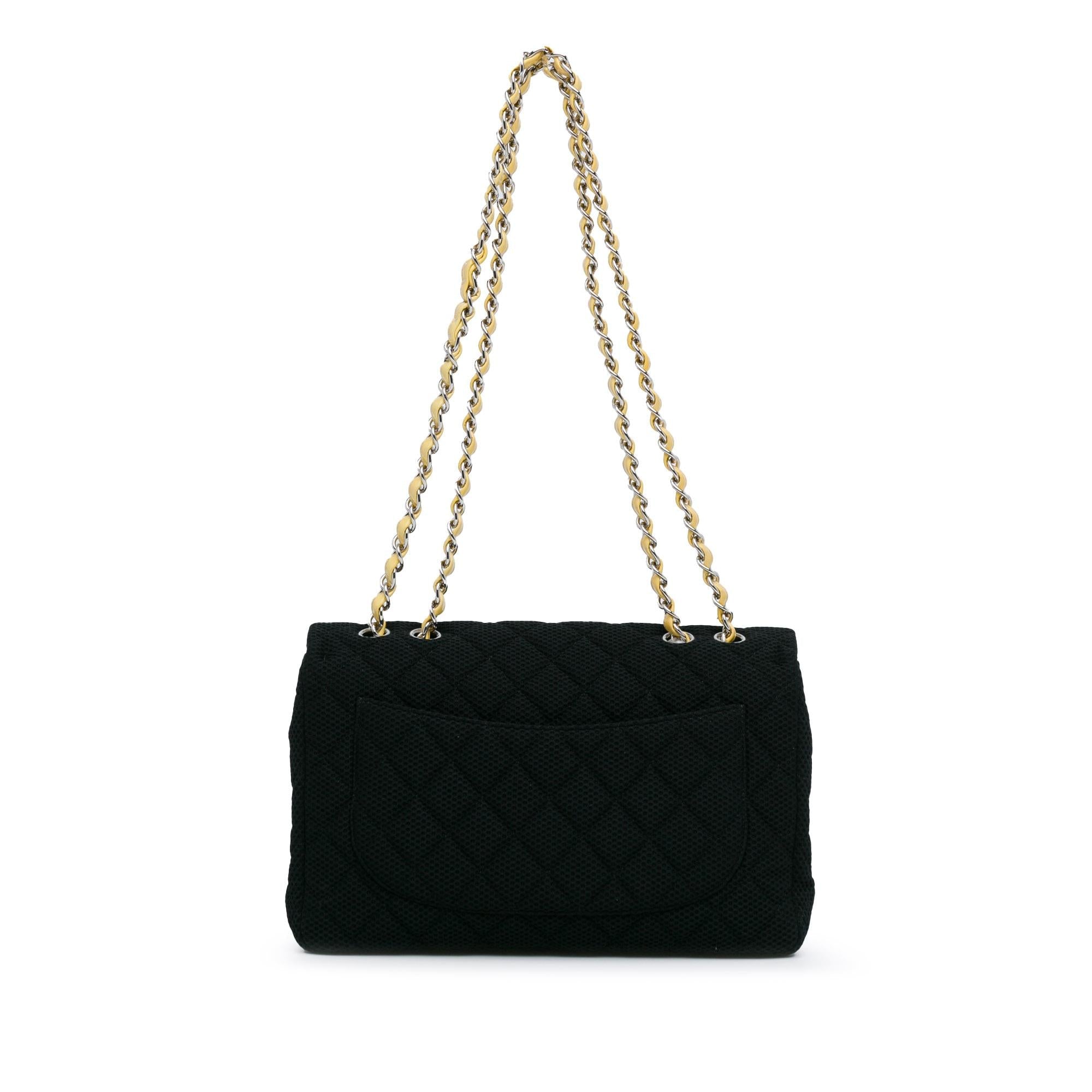 Chanel Jumbo Classic Jersey Single Flap (SHG-X4hoLJ)