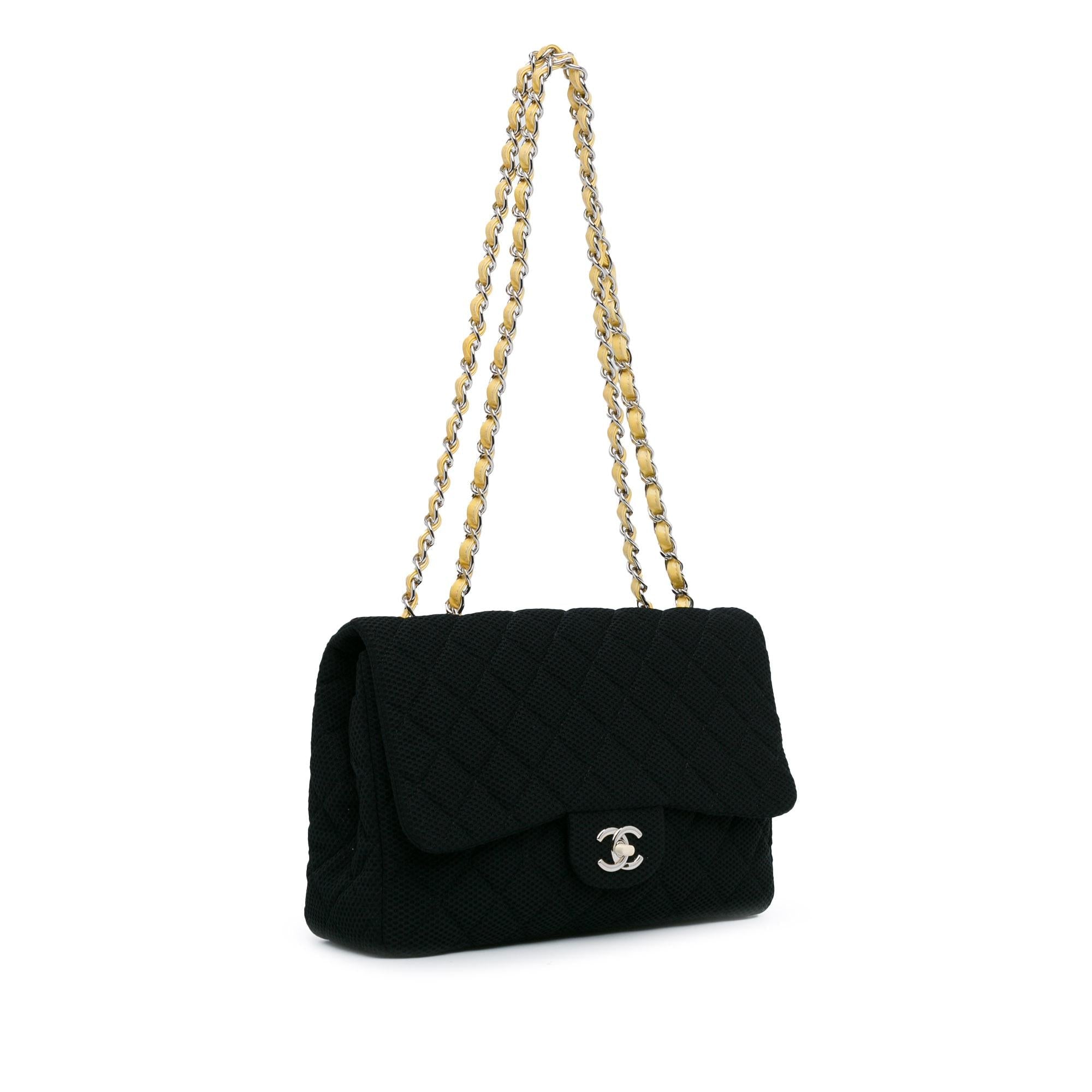 Chanel Jumbo Classic Jersey Single Flap (SHG-X4hoLJ)