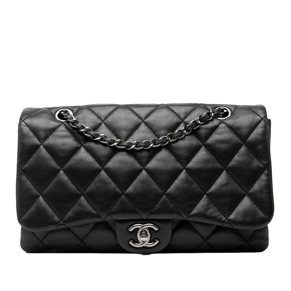 Chanel Jumbo Classic Lambskin 3 Compartment Flap