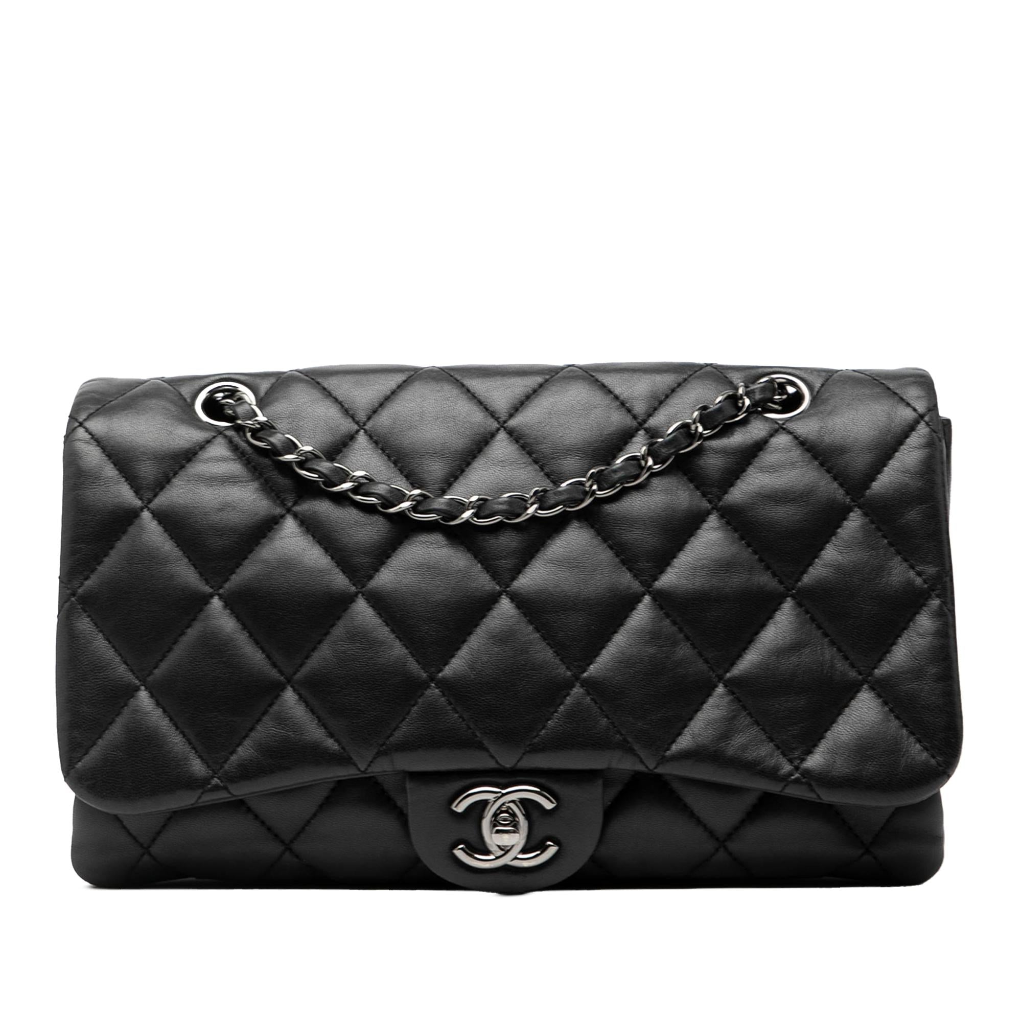Chanel Jumbo Classic Lambskin 3 Compartment Flap
