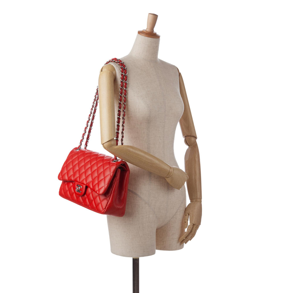 Chanel Jumbo Classic Lambskin Double Flap (SHG-X4eC7i)