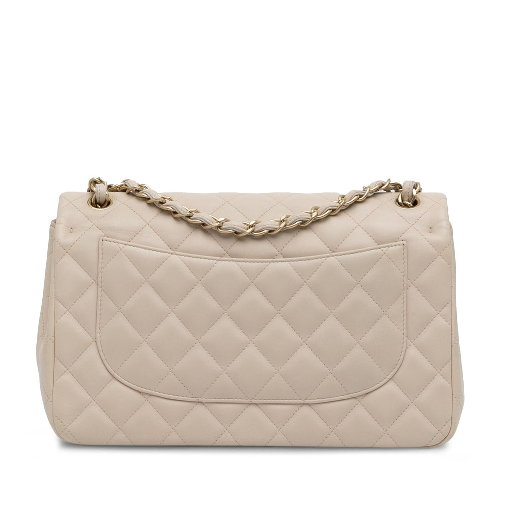 Chanel Jumbo Classic Lambskin Double Flap (SHG-71EeWJ)