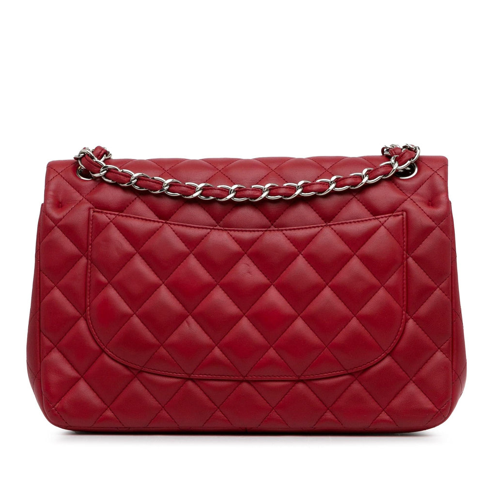 Chanel Jumbo Classic Lambskin Double Flap (SHG-EMzWHY)