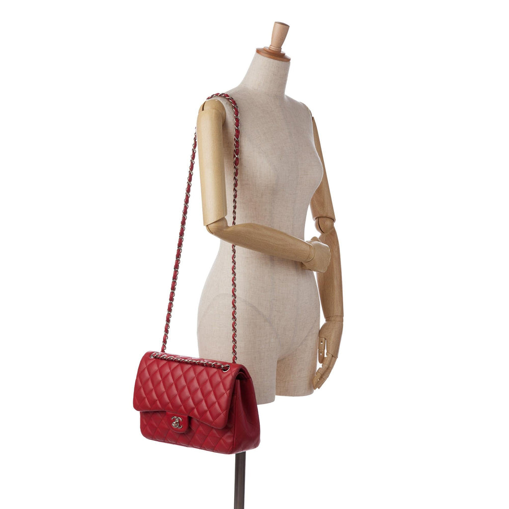 Chanel Jumbo Classic Lambskin Double Flap (SHG-EMzWHY)