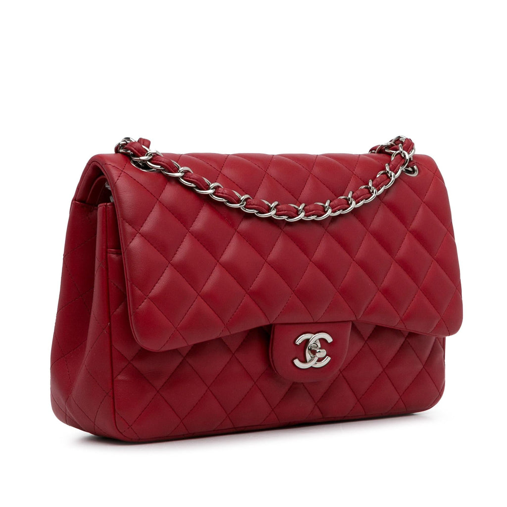 Chanel Jumbo Classic Lambskin Double Flap (SHG-EMzWHY)