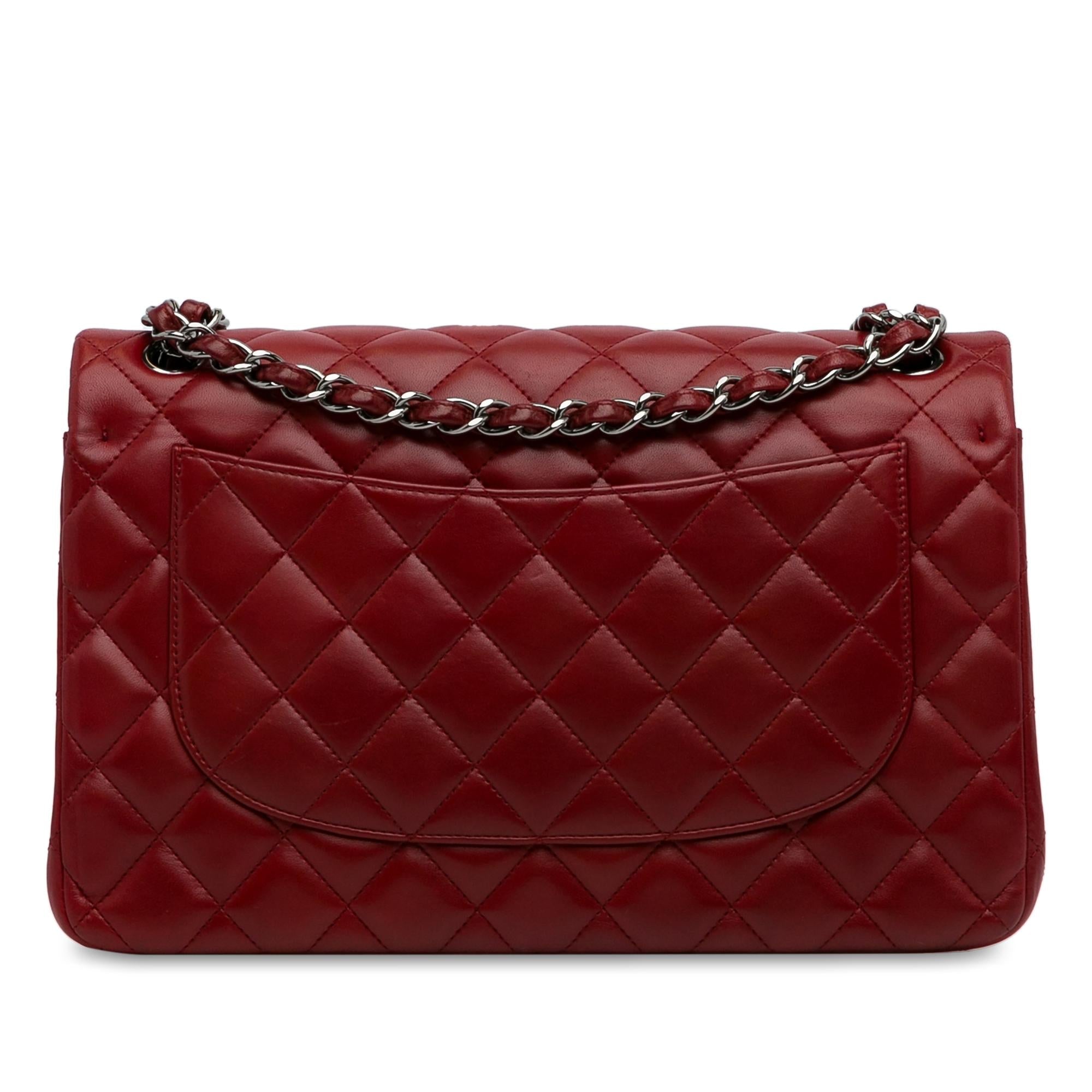 Chanel Jumbo Classic Lambskin Double Flap (SHG-vya5tL)