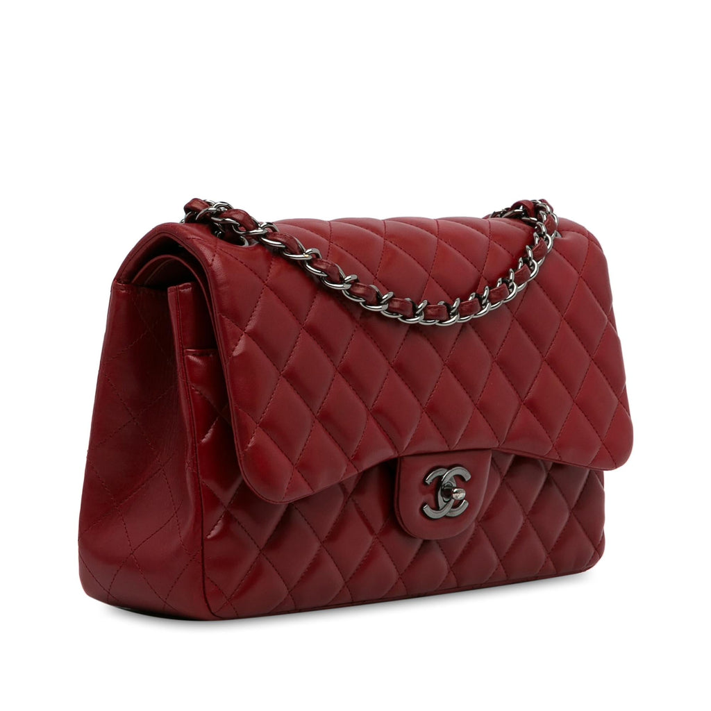 Chanel Jumbo Classic Lambskin Double Flap (SHG-vya5tL)