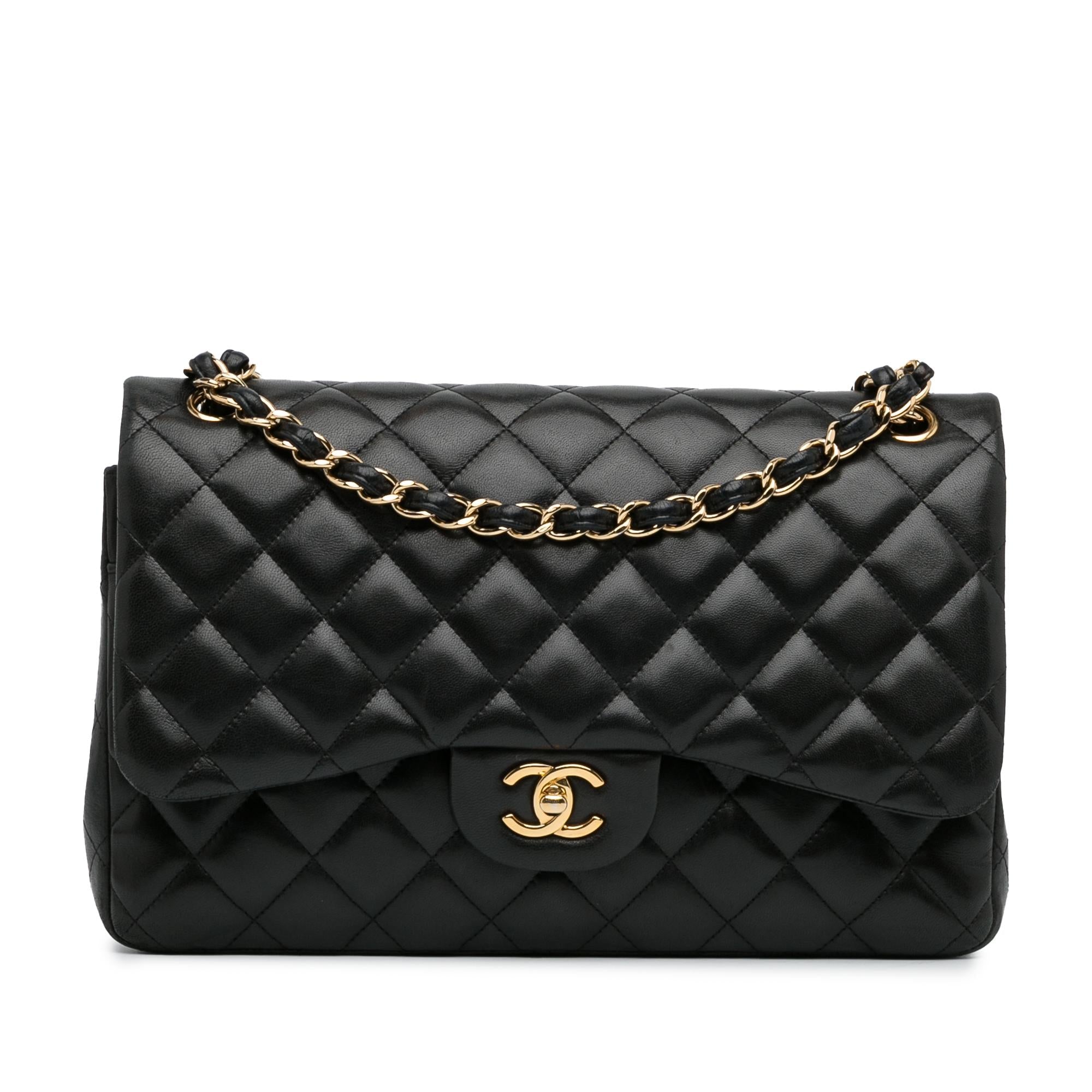 Chanel Jumbo Classic Lambskin Double Flap (SHG-yj9hwp)