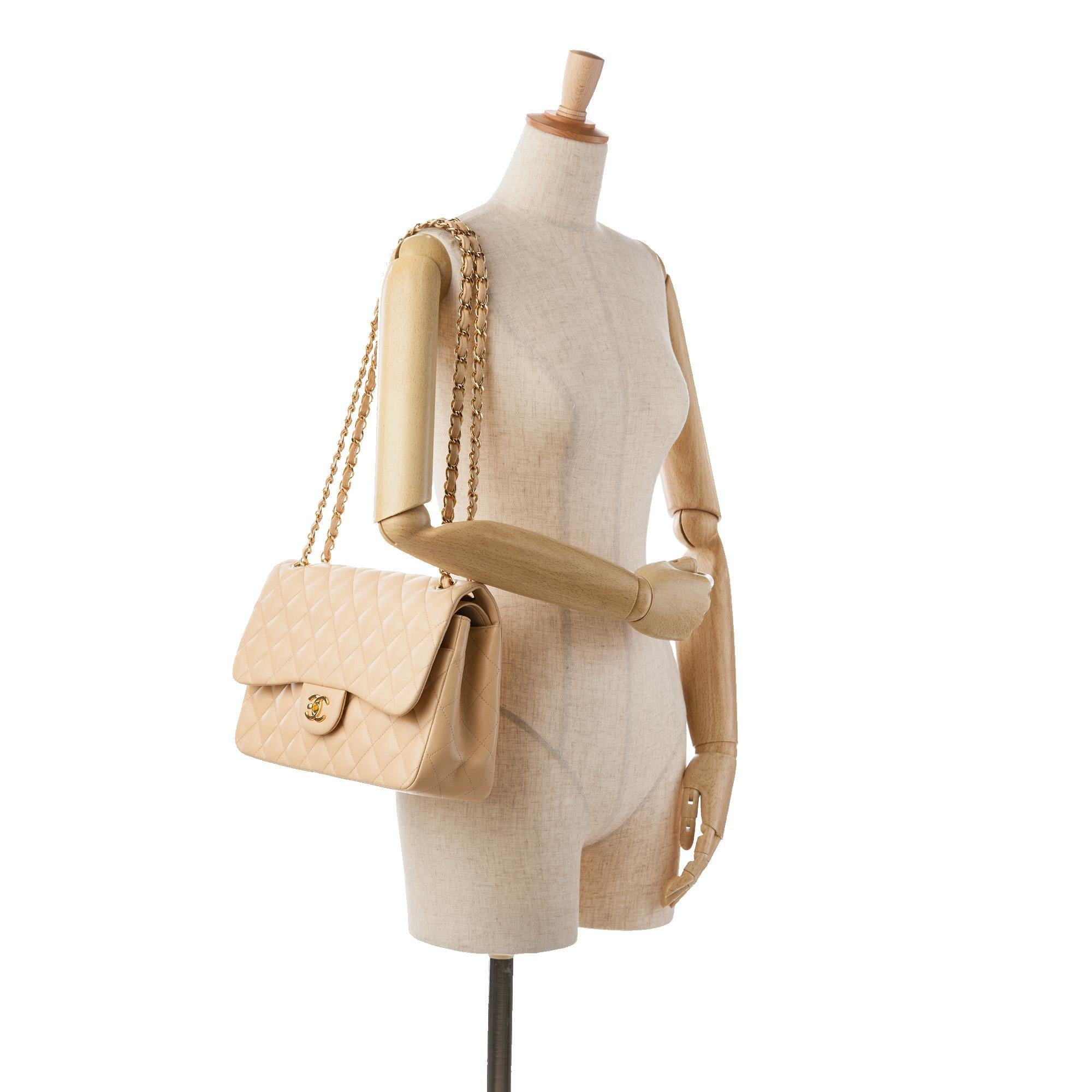 Chanel Jumbo Classic Lambskin Double Flap (SHG-evy6Et)