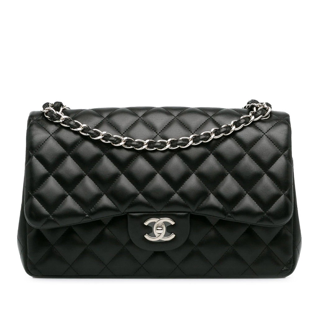 Chanel Jumbo Classic Lambskin Double Flap (SHG-WX0kkI)