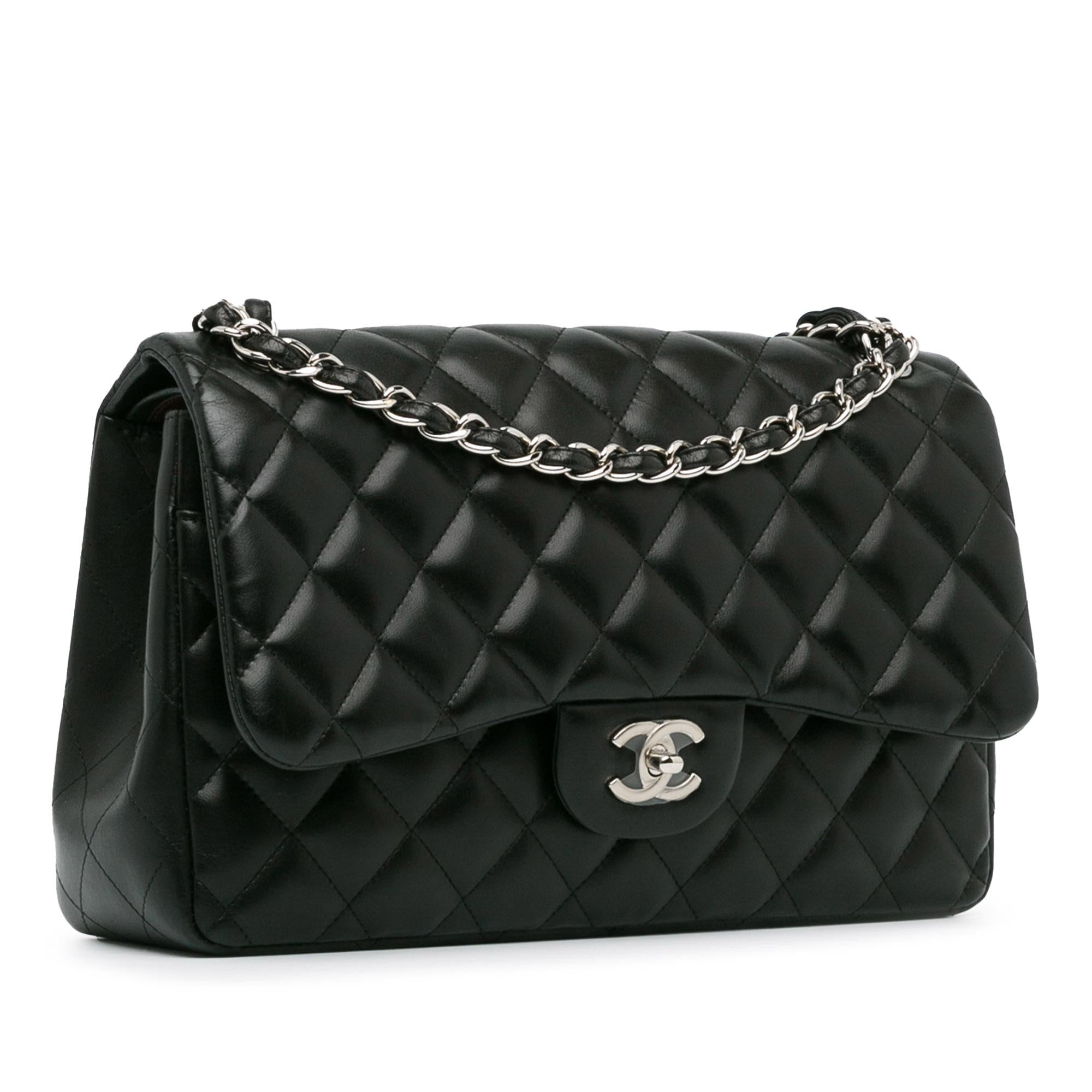 Chanel Jumbo Classic Lambskin Double Flap (SHG-WX0kkI)