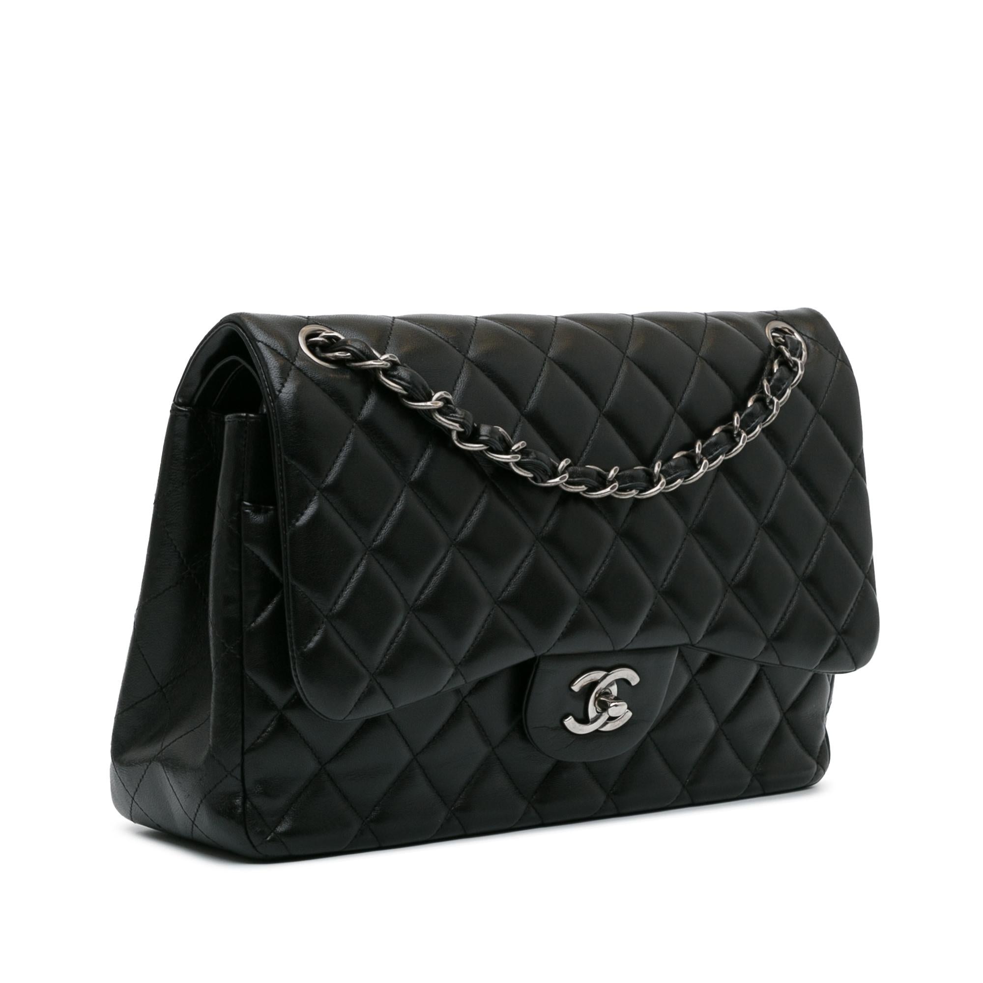 Chanel Jumbo Classic Lambskin Double Flap (SHG-ucgxXa)