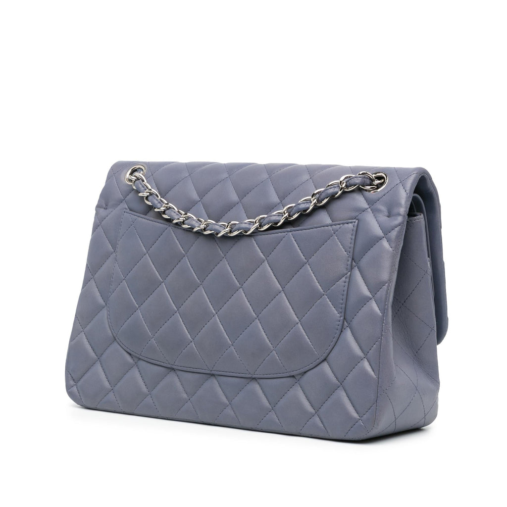 Chanel Jumbo Classic Lambskin Double Flap (SHG-RWYwGr)