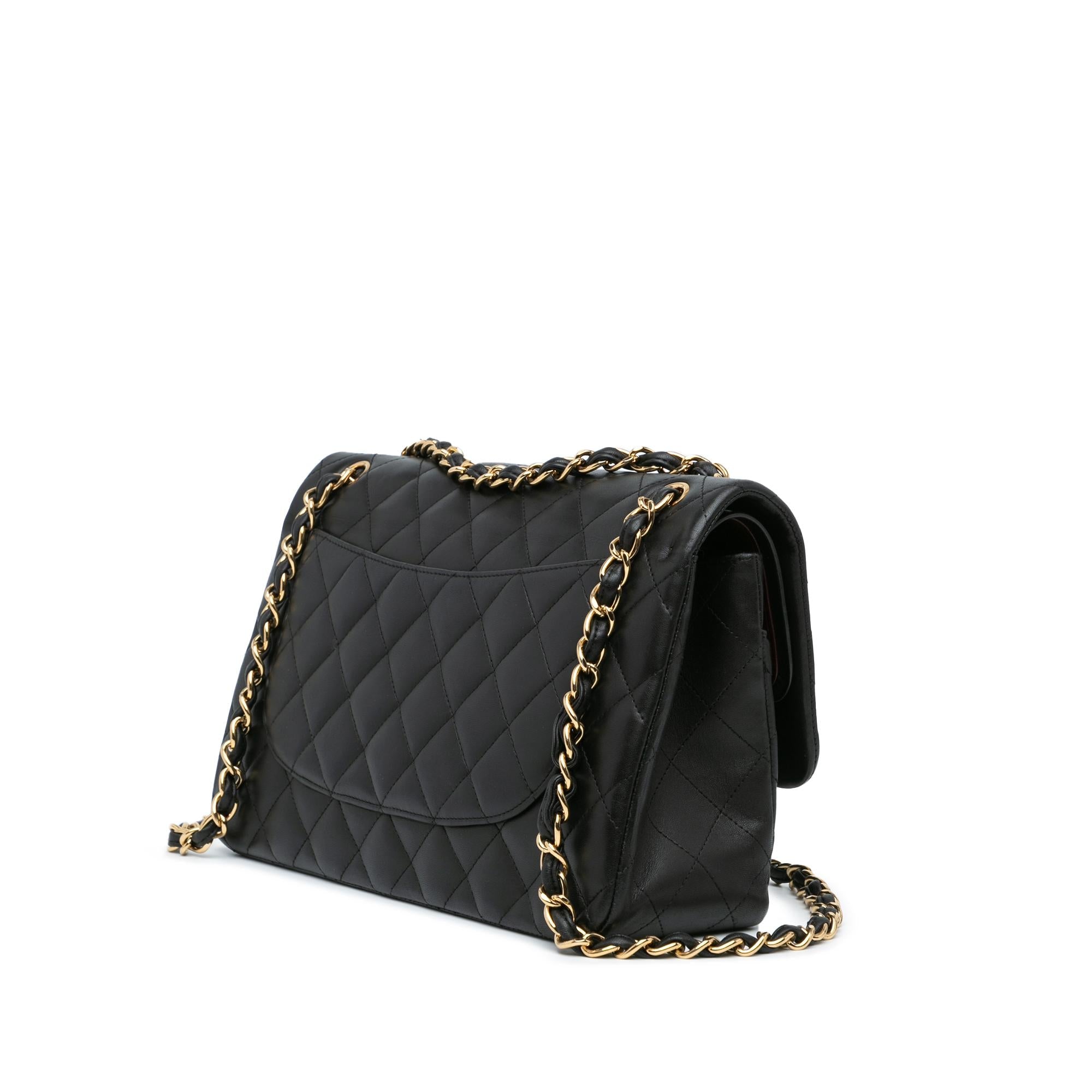 Chanel Jumbo Classic Lambskin Double Flap (SHG-mRKw0w)