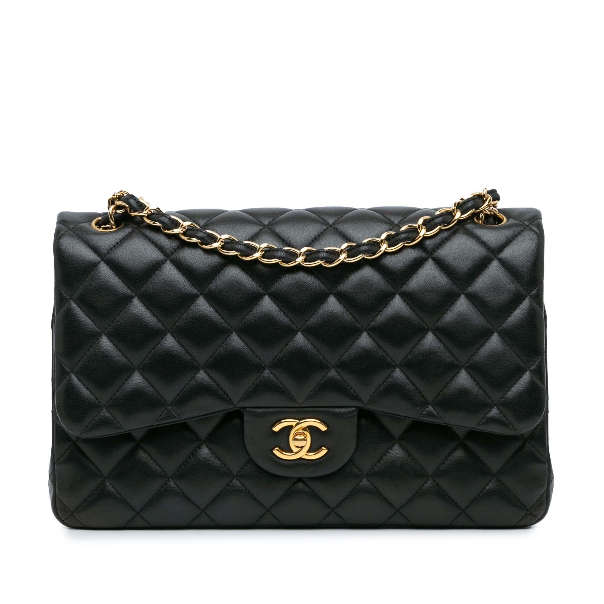 Chanel Jumbo Classic Lambskin Double Flap (SHG-wI9FfE)