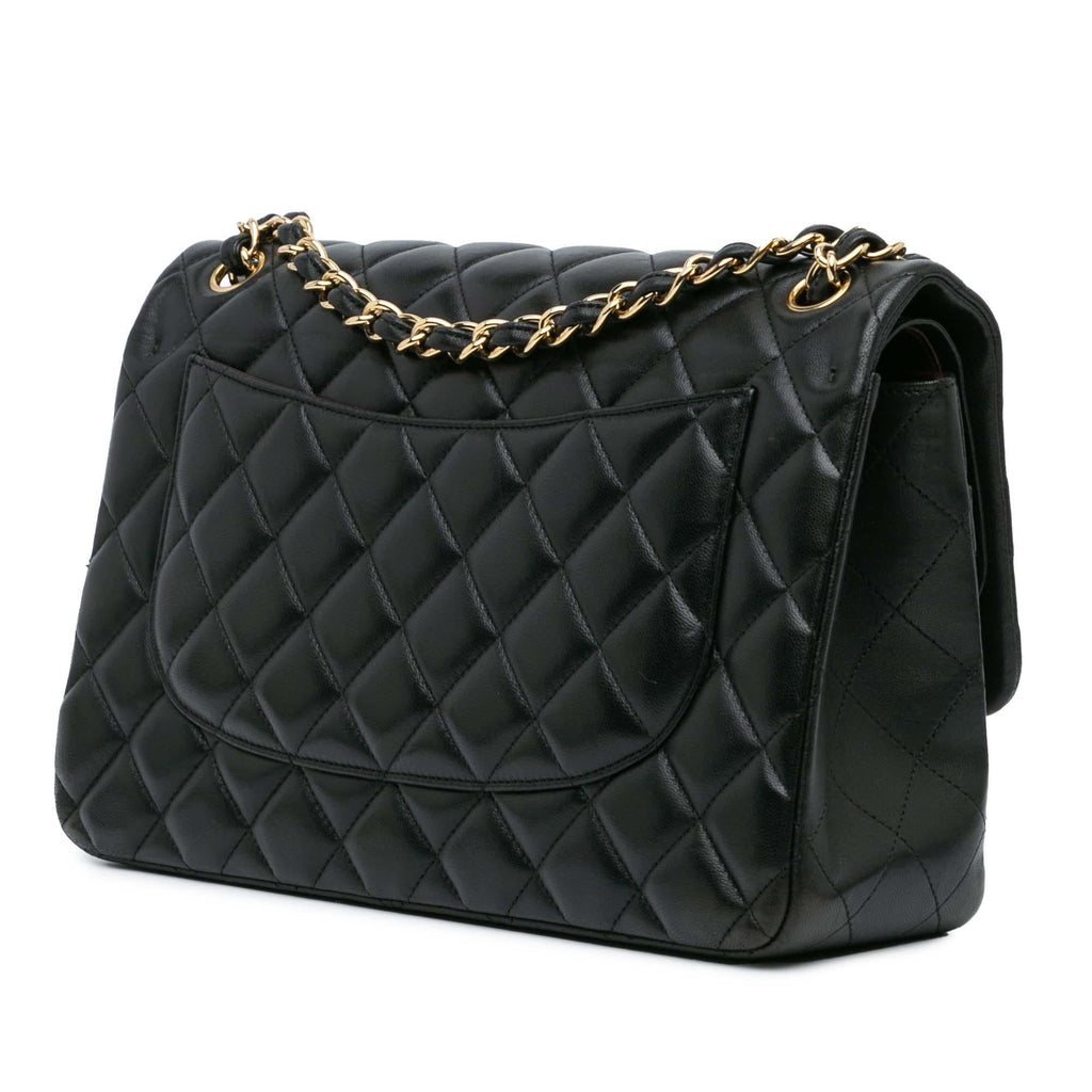 Chanel Jumbo Classic Lambskin Double Flap (SHG-wI9FfE)