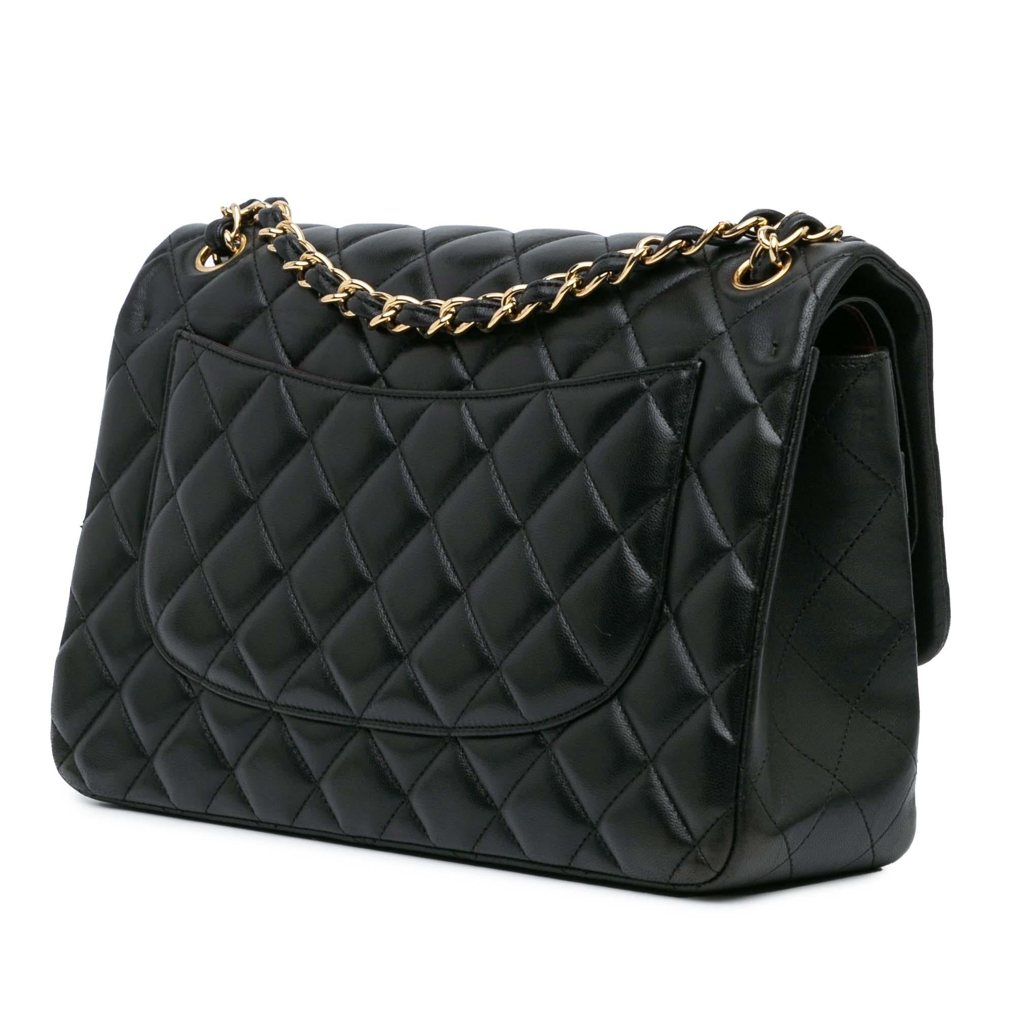 Chanel Jumbo Classic Lambskin Double Flap (SHG-wI9FfE)