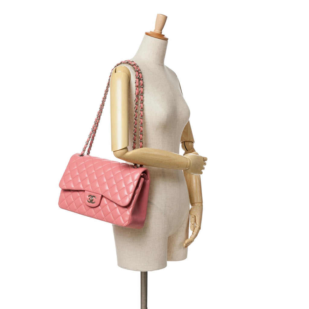 Chanel Jumbo Classic Lambskin Double Flap (SHG-LnGkTD)