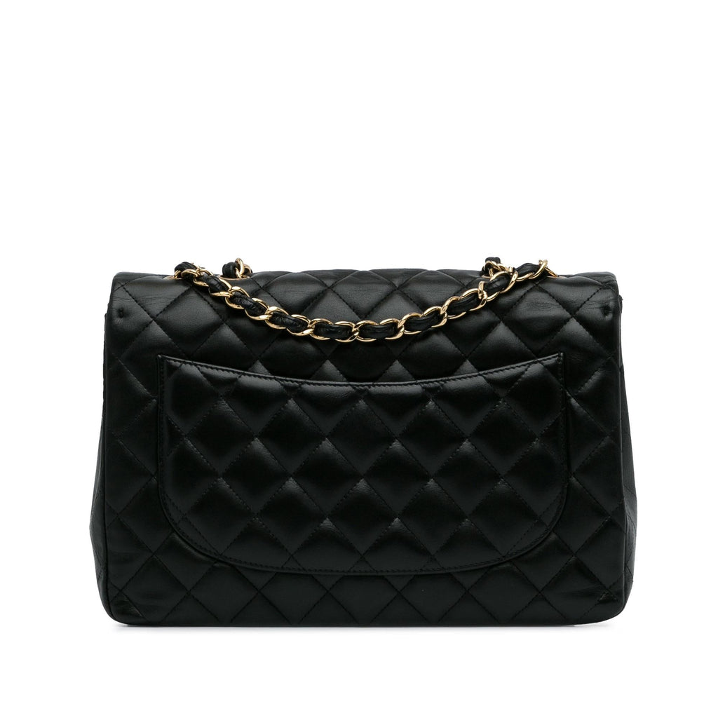 Chanel Jumbo Classic Lambskin Single Flap Bag (SHG-9yqInb)