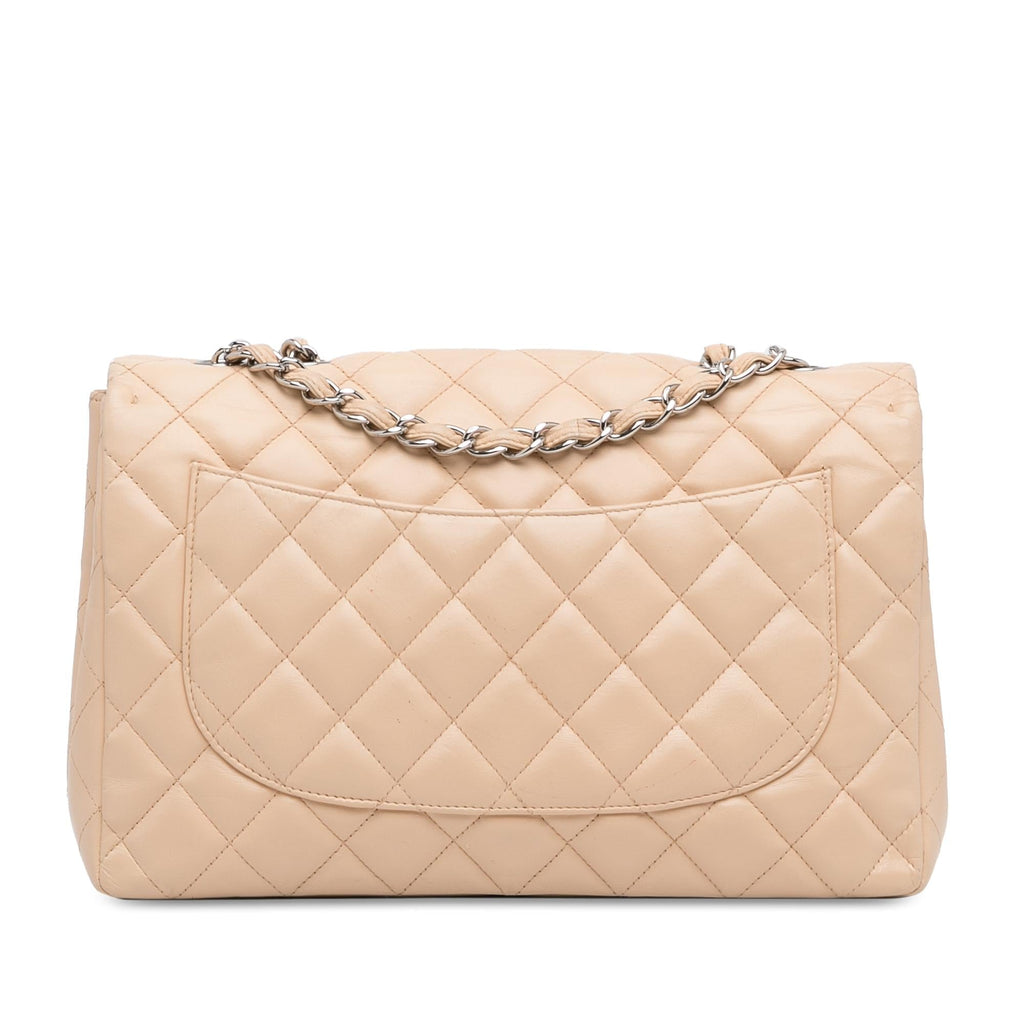 Chanel Jumbo Classic Lambskin Single Flap (SHG-gKWzLM)