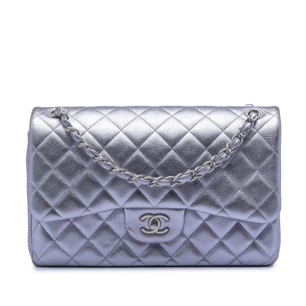 Chanel Jumbo Classic Metallic Lambskin Double Flap
