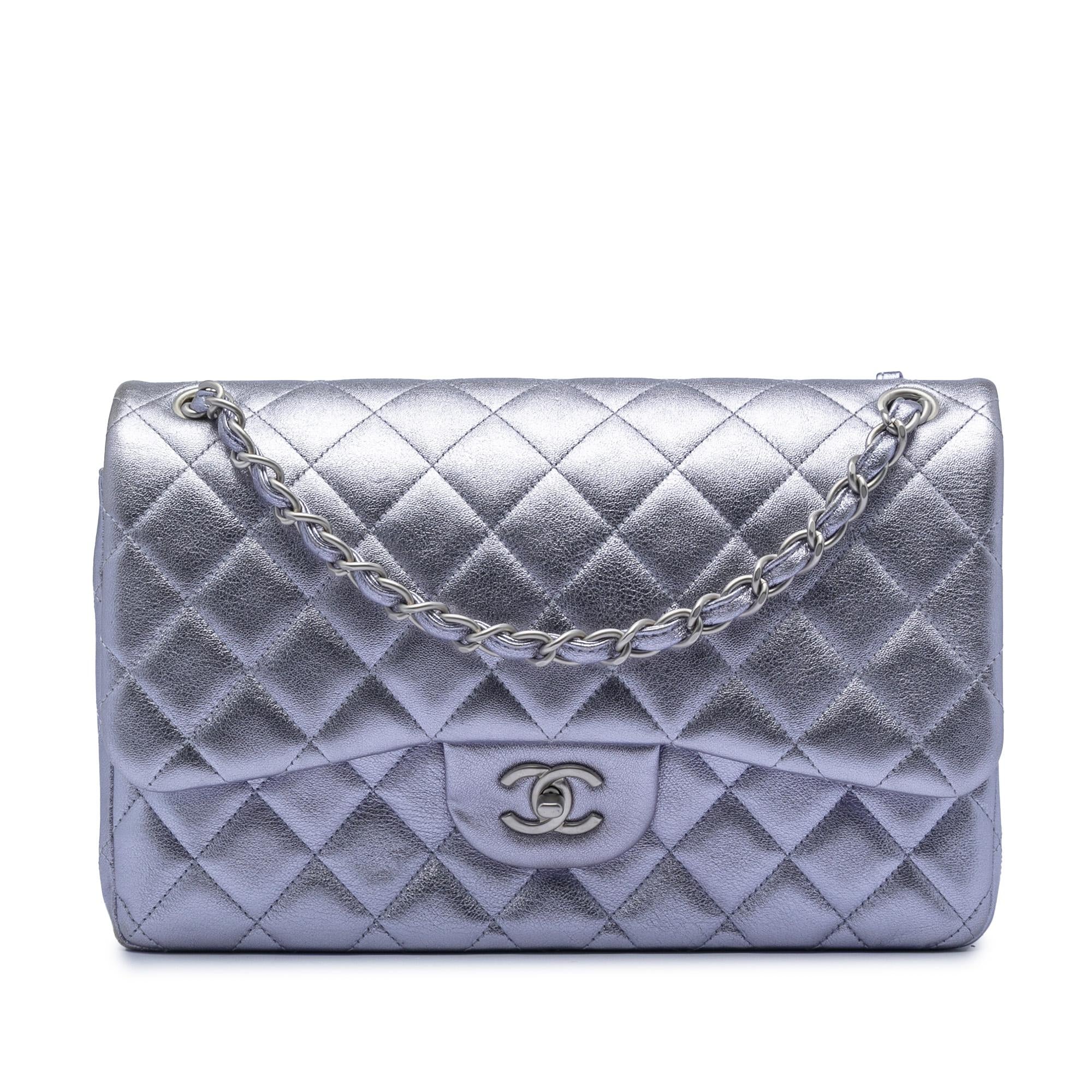 Chanel Jumbo Classic Metallic Lambskin Double Flap