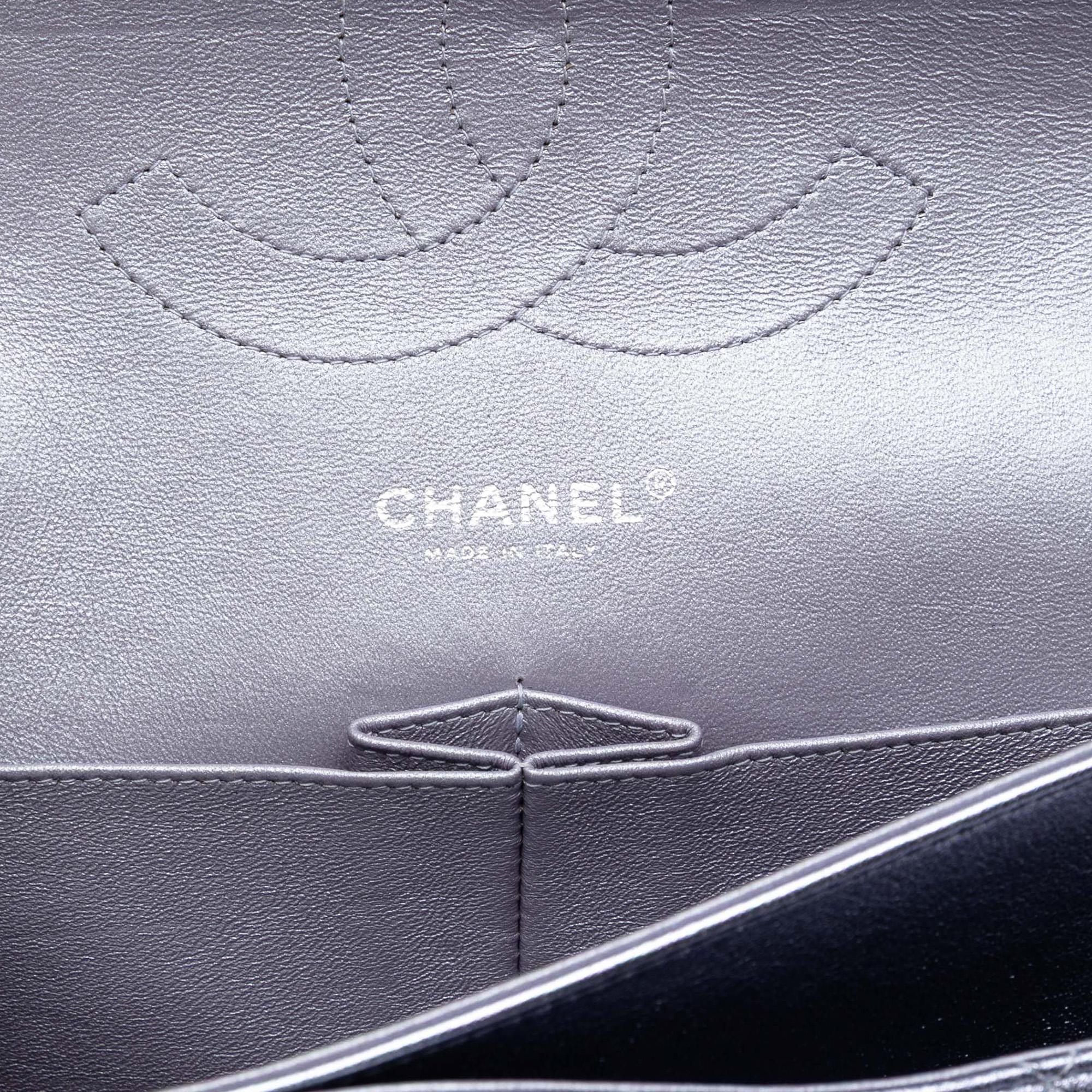 Chanel Jumbo Classic Metallic Lambskin Double Flap
