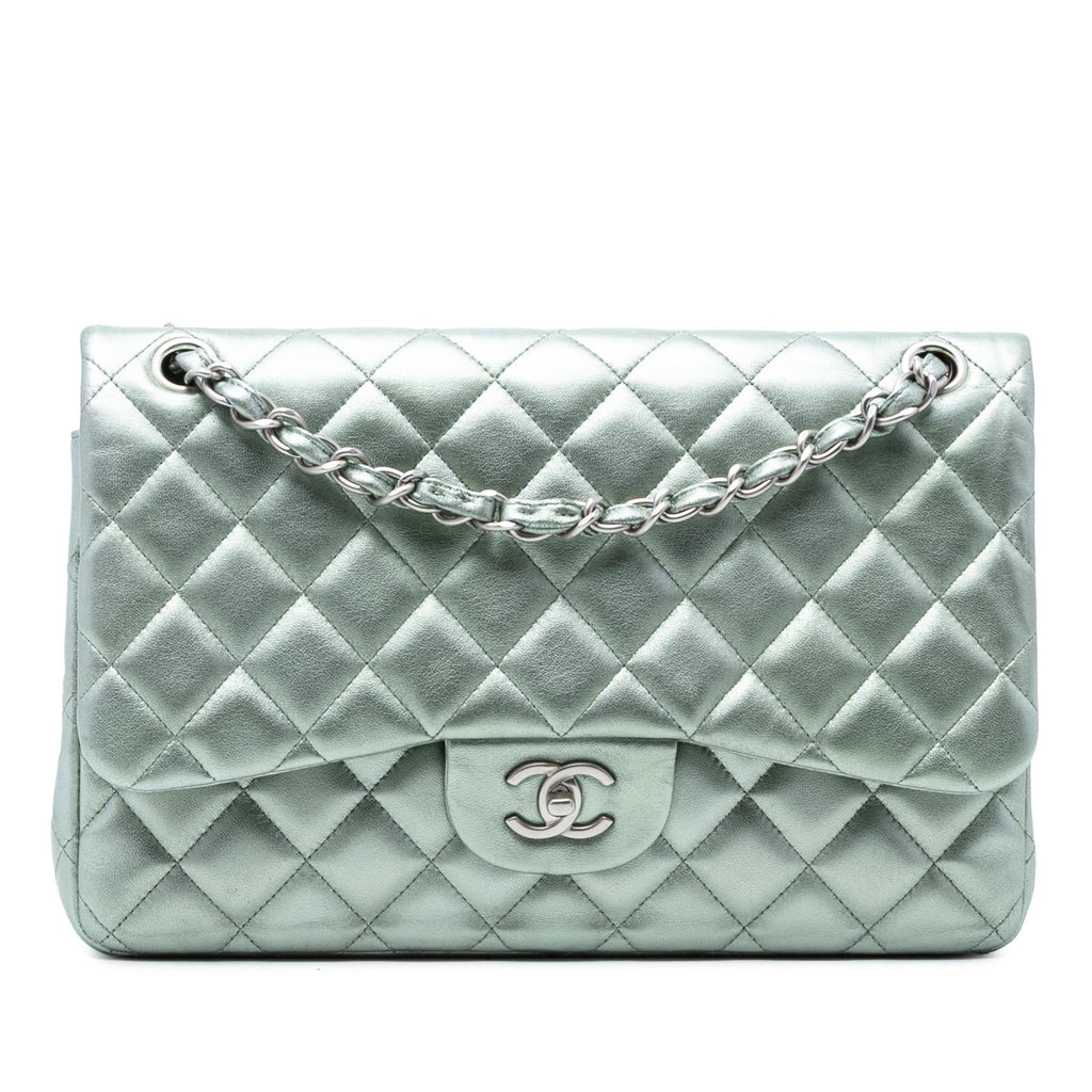 Chanel Jumbo Classic Metallic Lambskin Double Flap
