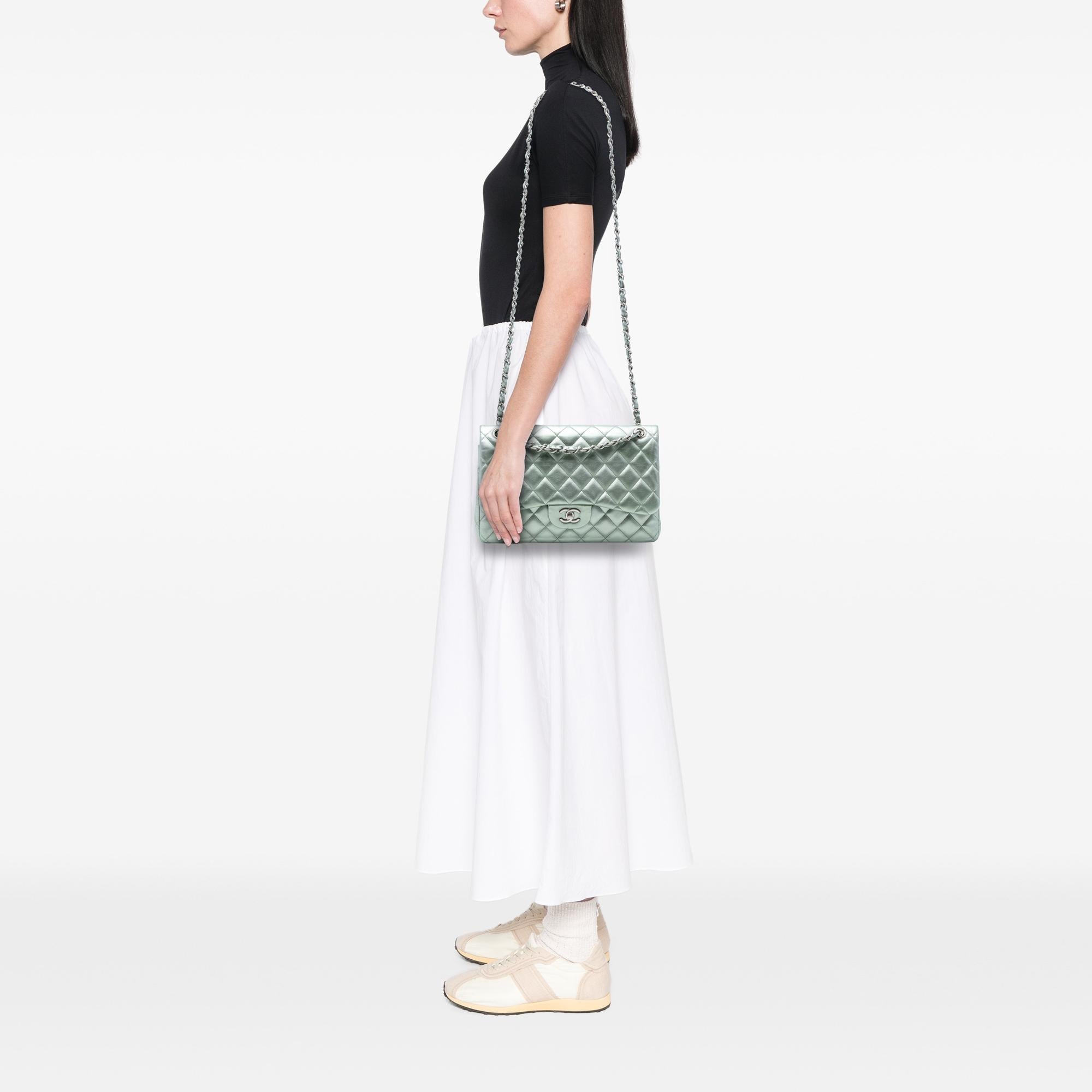 Chanel Jumbo Classic Metallic Lambskin Double Flap